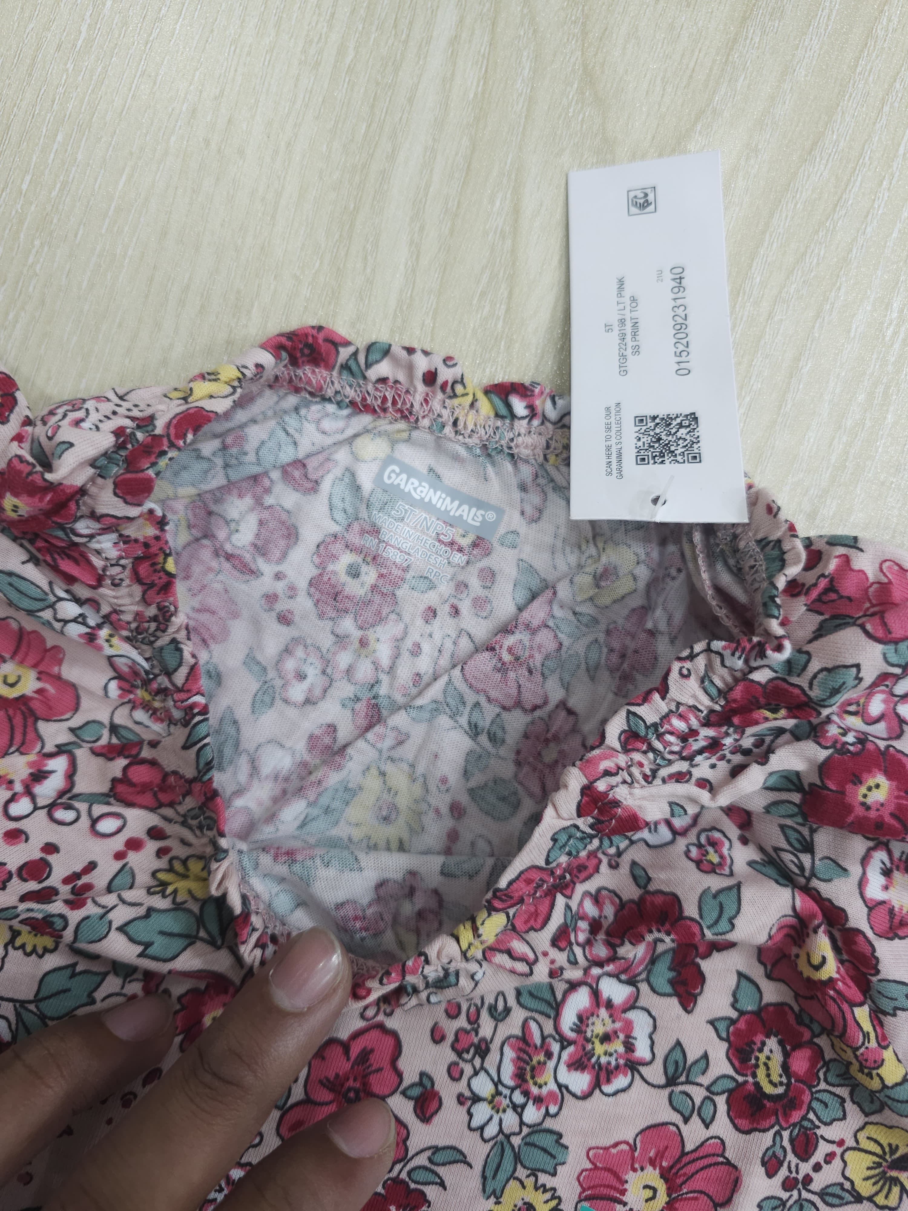 Girls Floral Tops