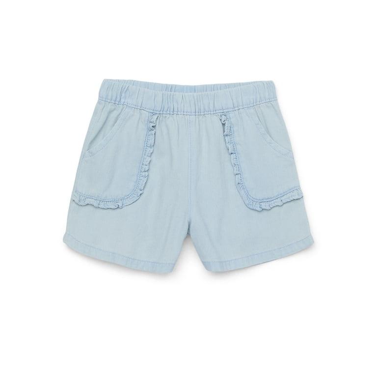 Girls Knit Denim Shorts