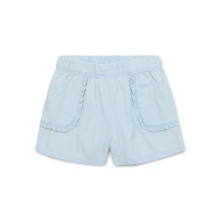 Girls Knit Denim Shorts
