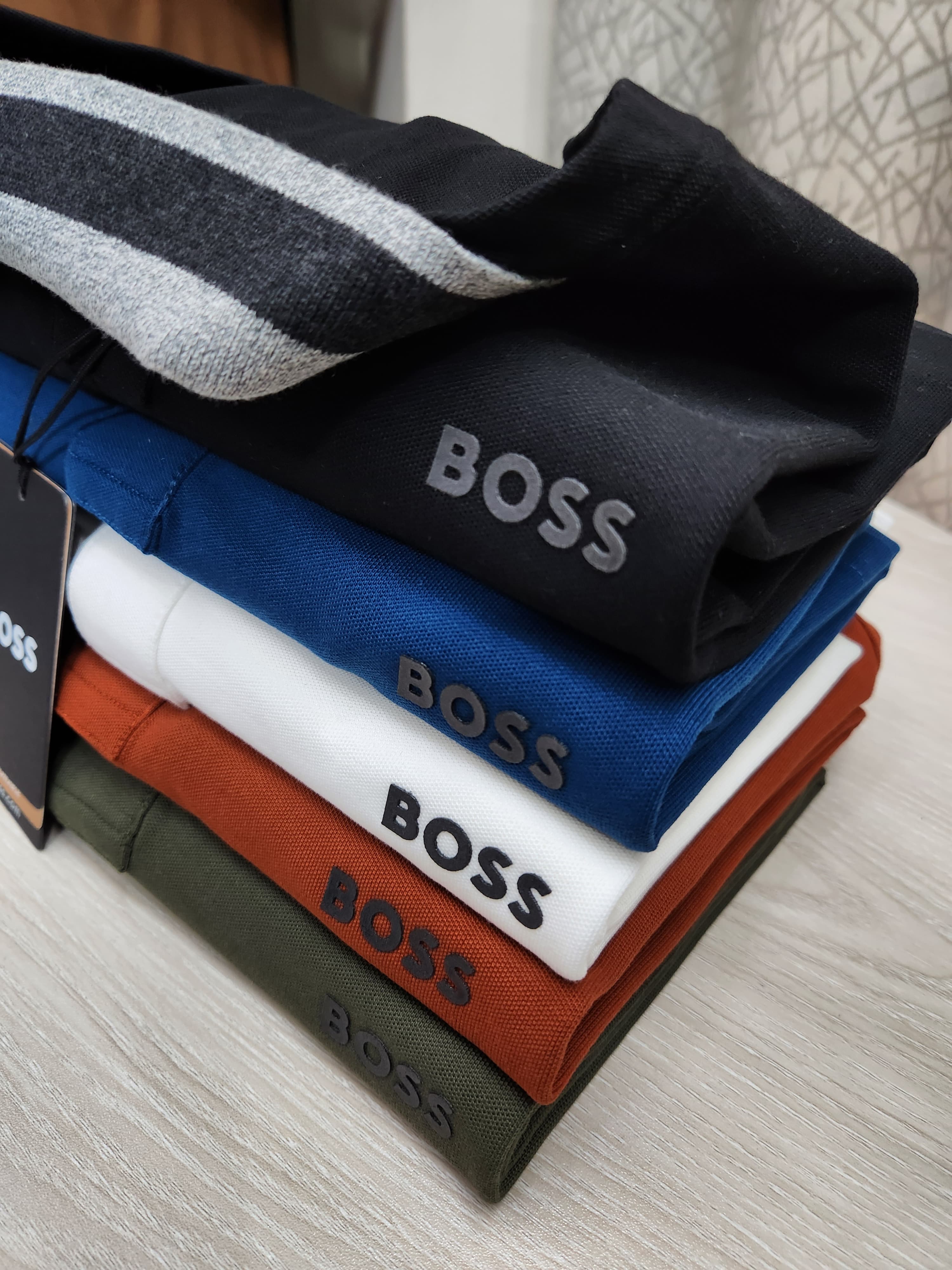 Hugo Boss Men's Premium Tripping Collar Polo (Customs Order)