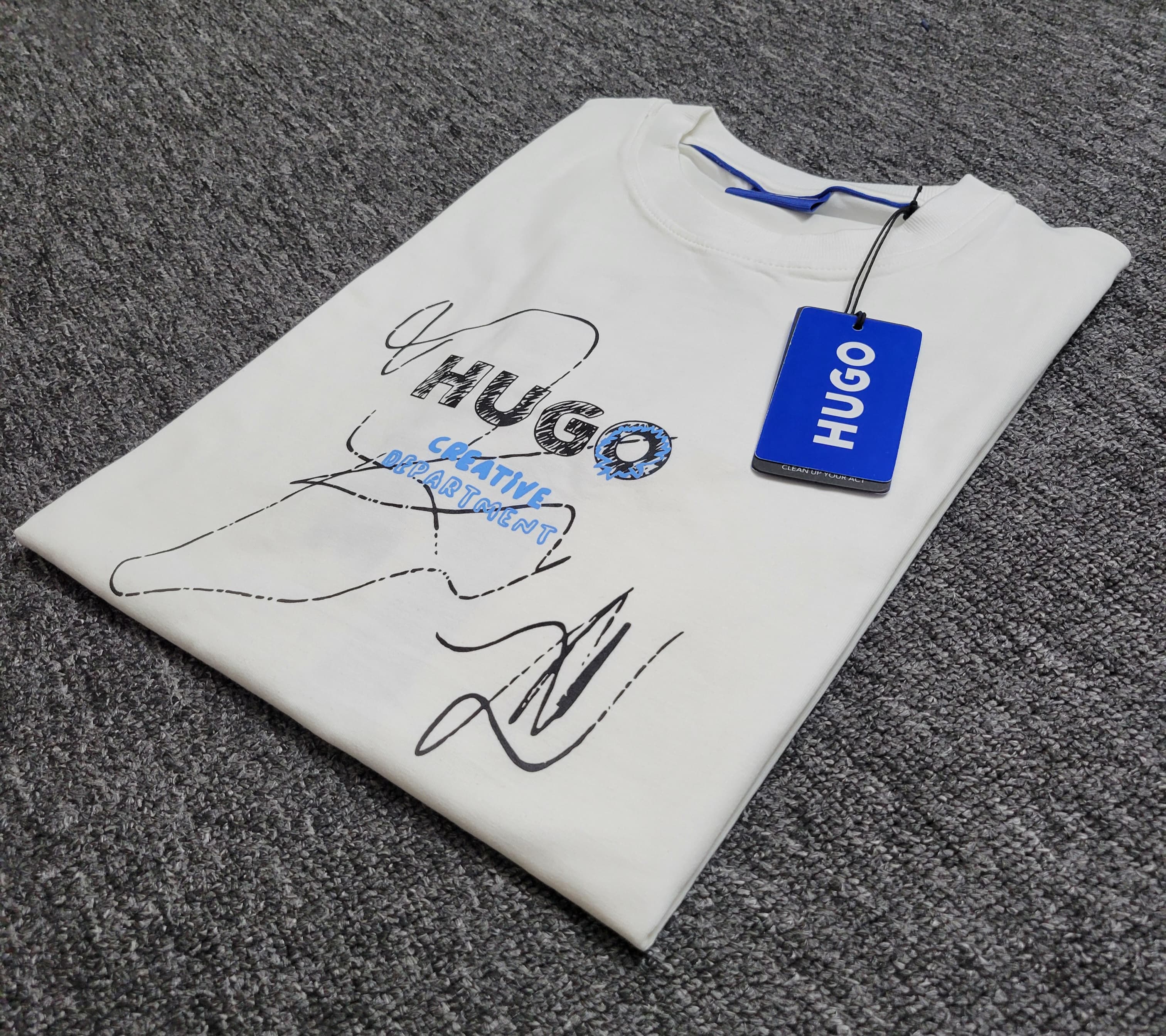 Hugo Boss Graphic T-Shirt – Cotton Stretch Comfort