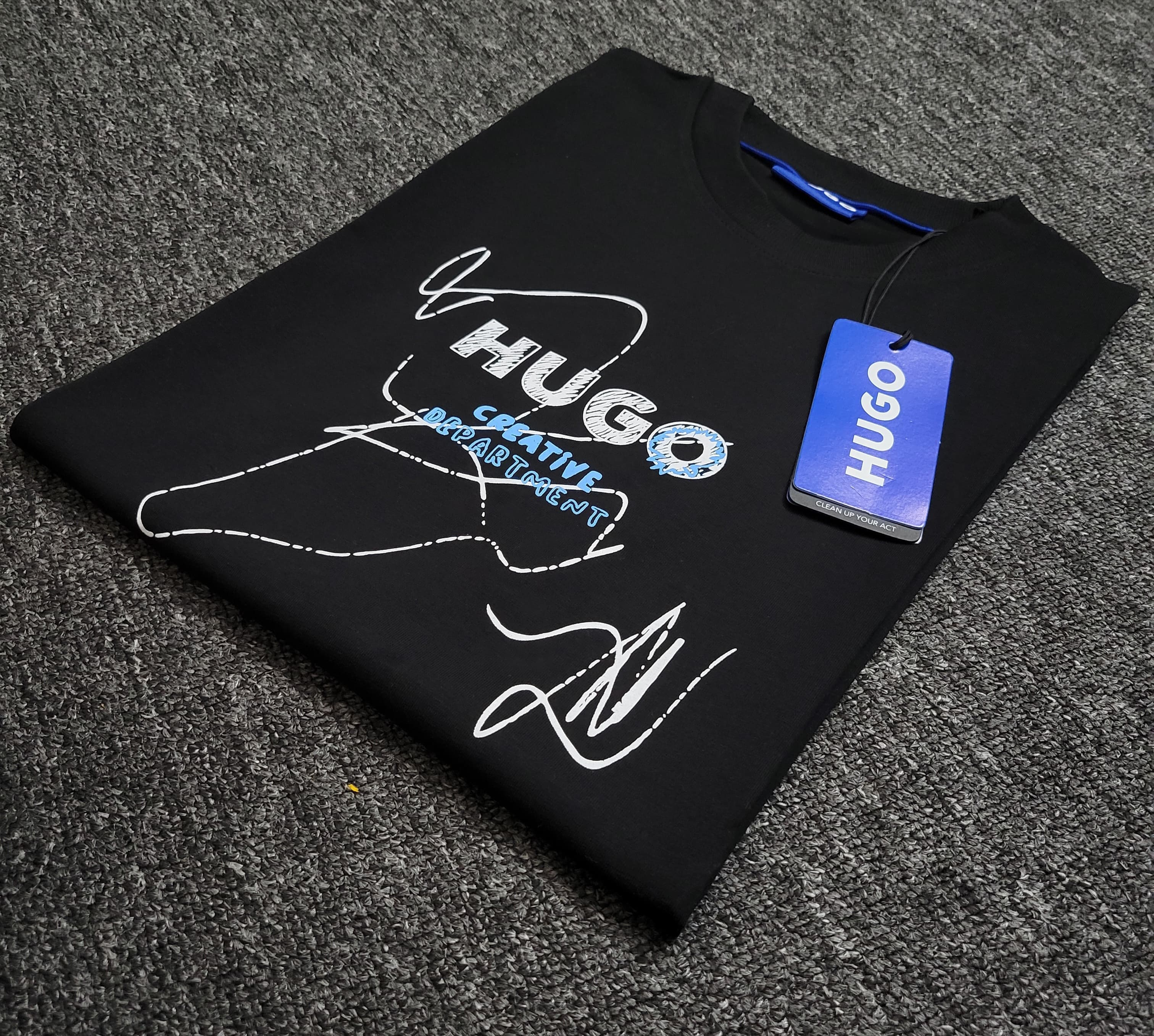 Hugo Boss Graphic T-Shirt – Cotton Stretch Comfort