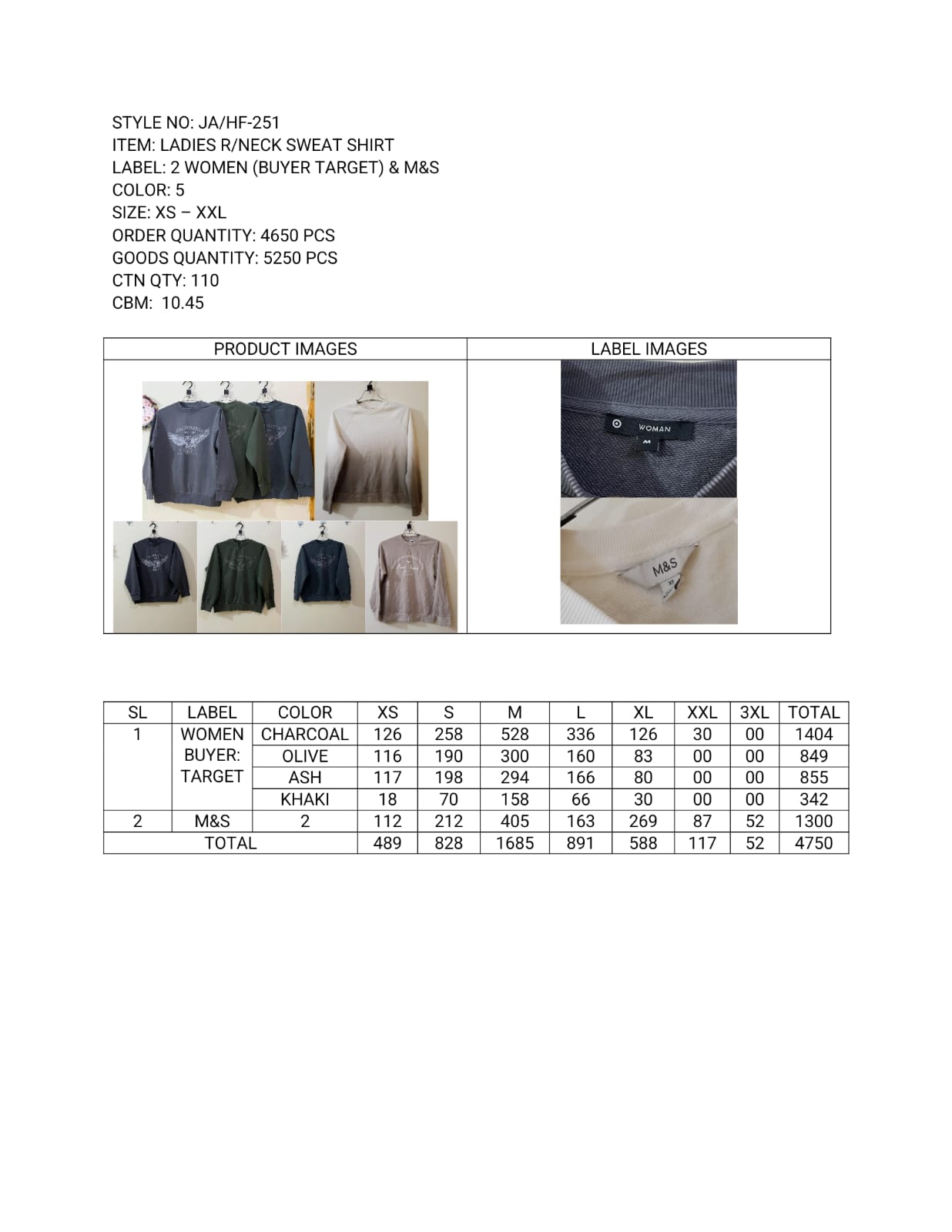 Ladies Sweatshirts