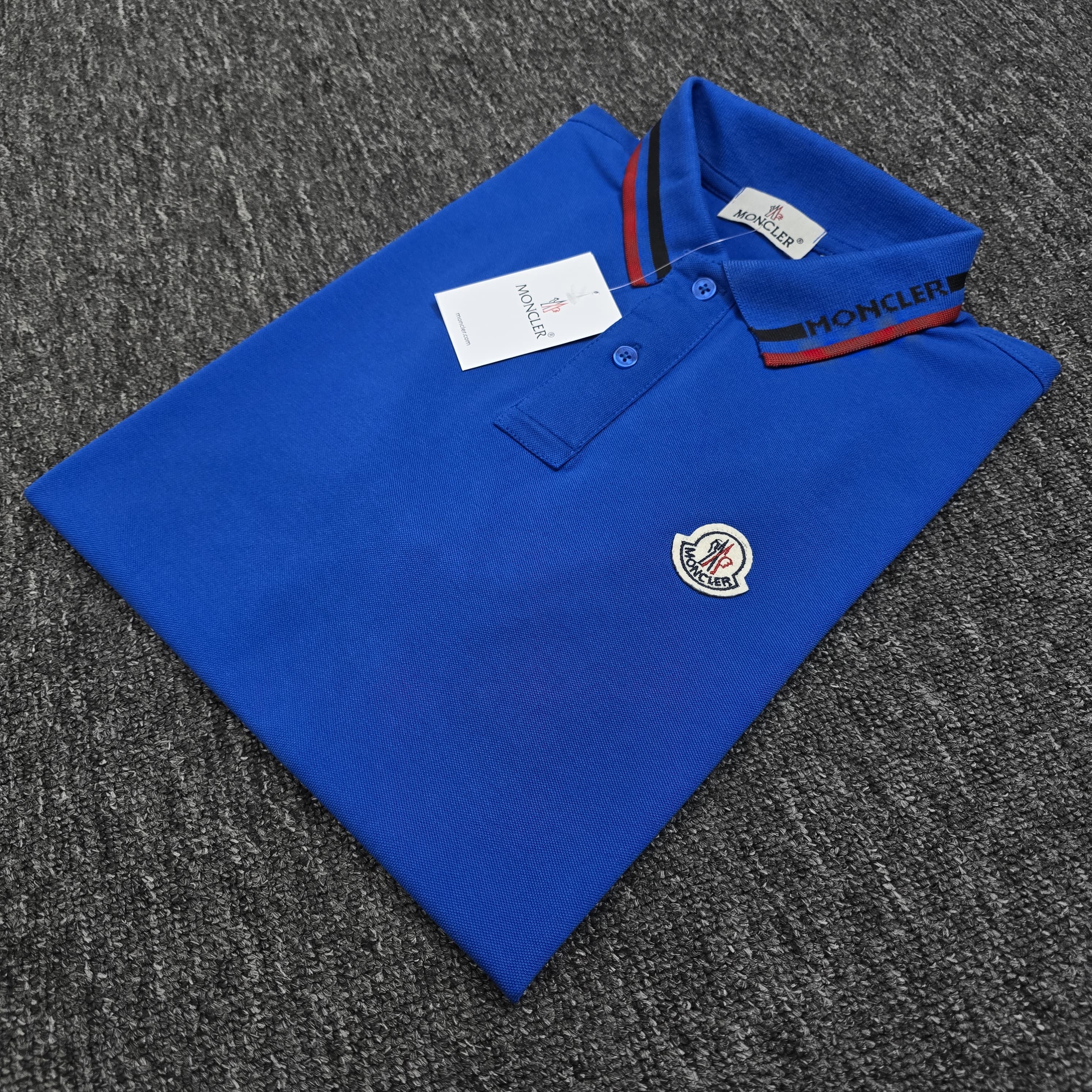 Moncler Premium Cotton Tripping Polo (Custom Order )