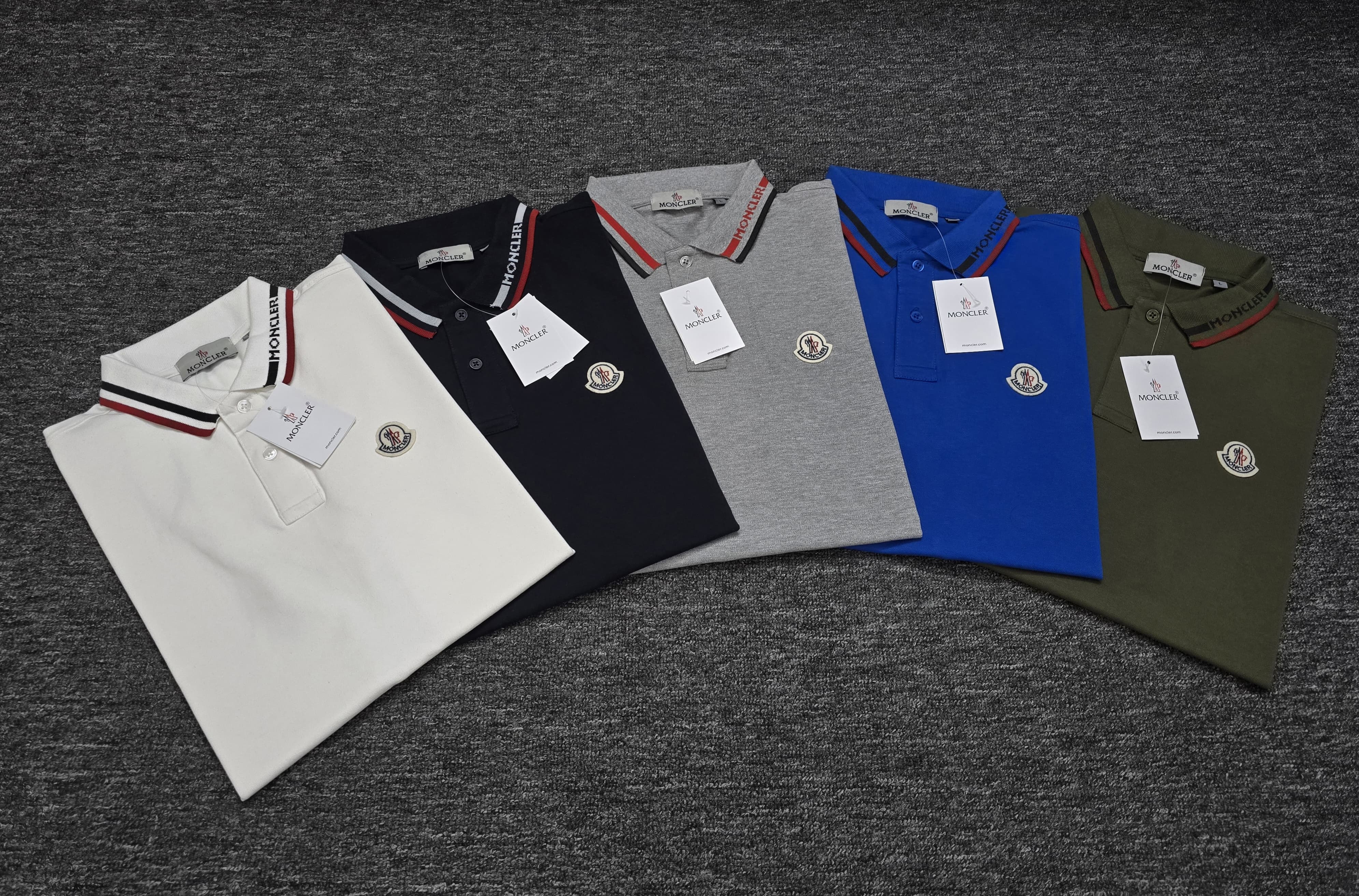 Moncler Premium Cotton Tripping Polo (Custom Order )