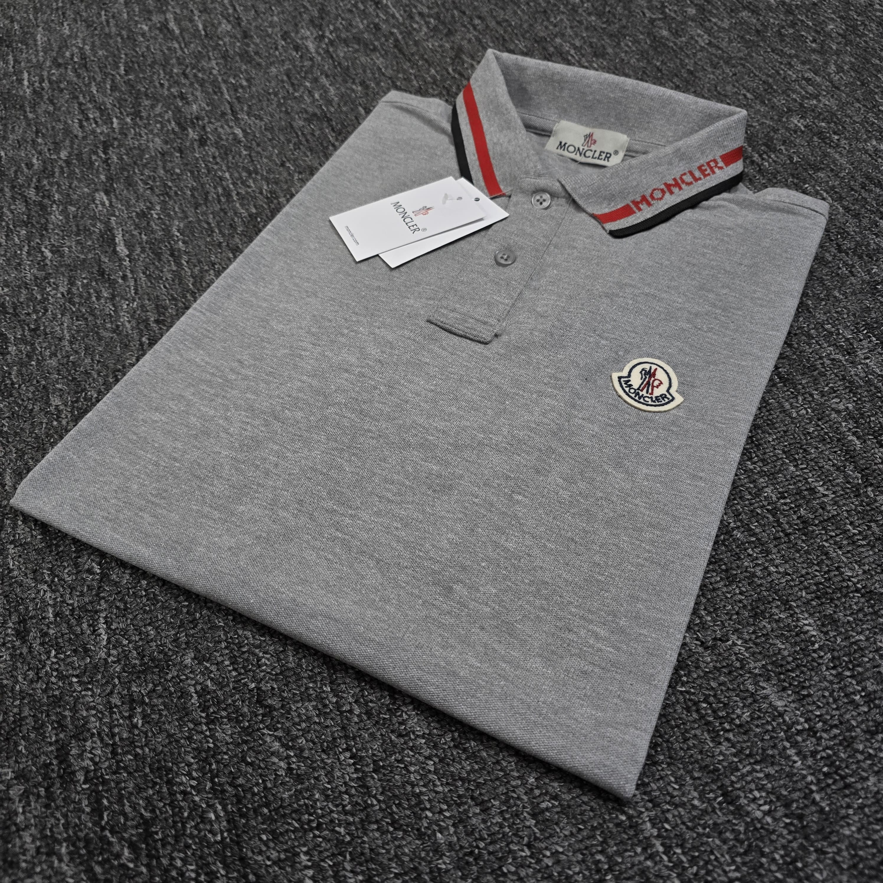 Moncler Premium Cotton Tripping Polo (Custom Order )