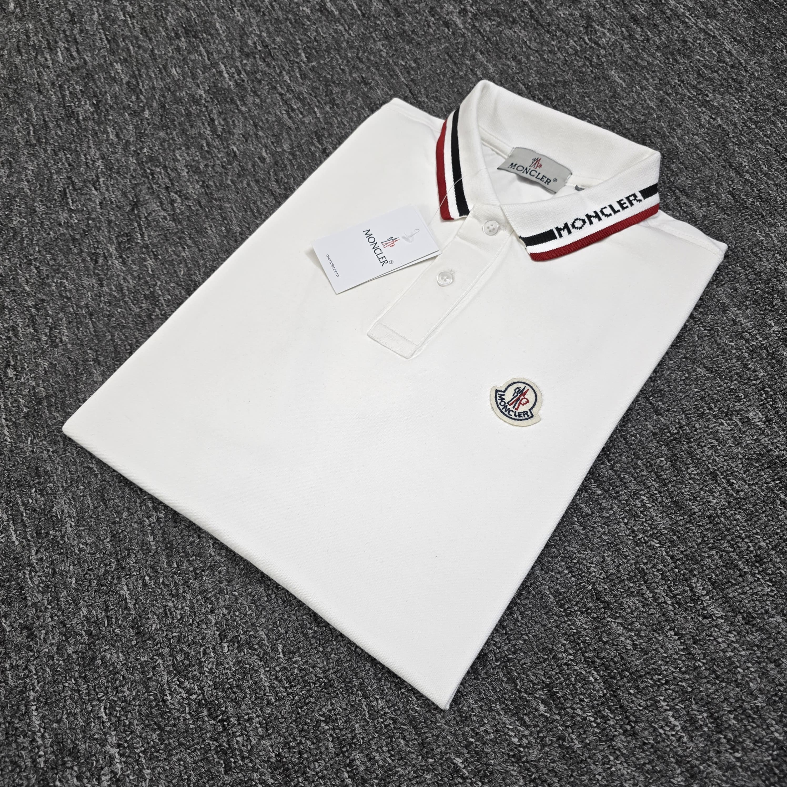 Moncler Premium Cotton Tripping Polo (Custom Order )