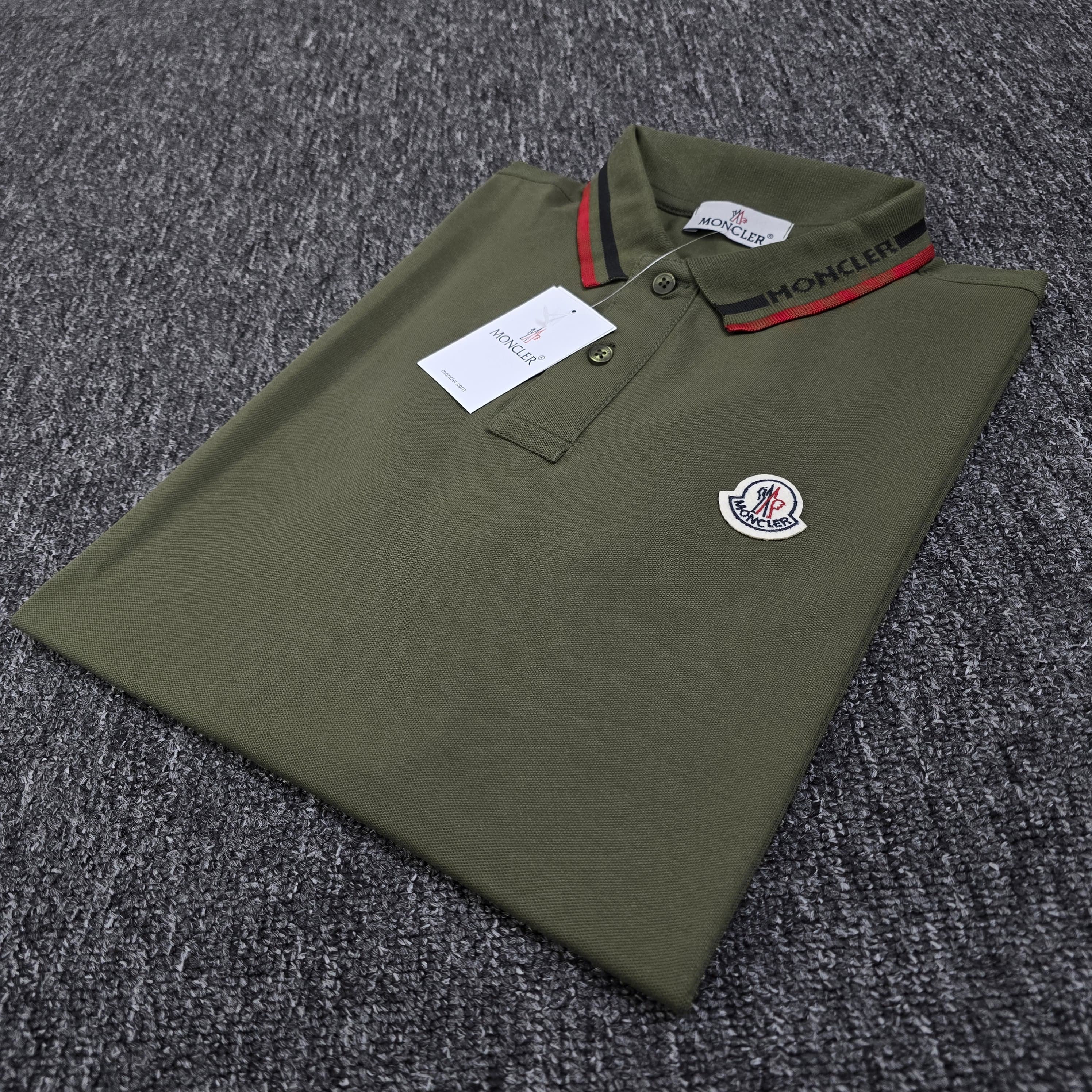 Moncler Premium Cotton Tripping Polo (Custom Order )