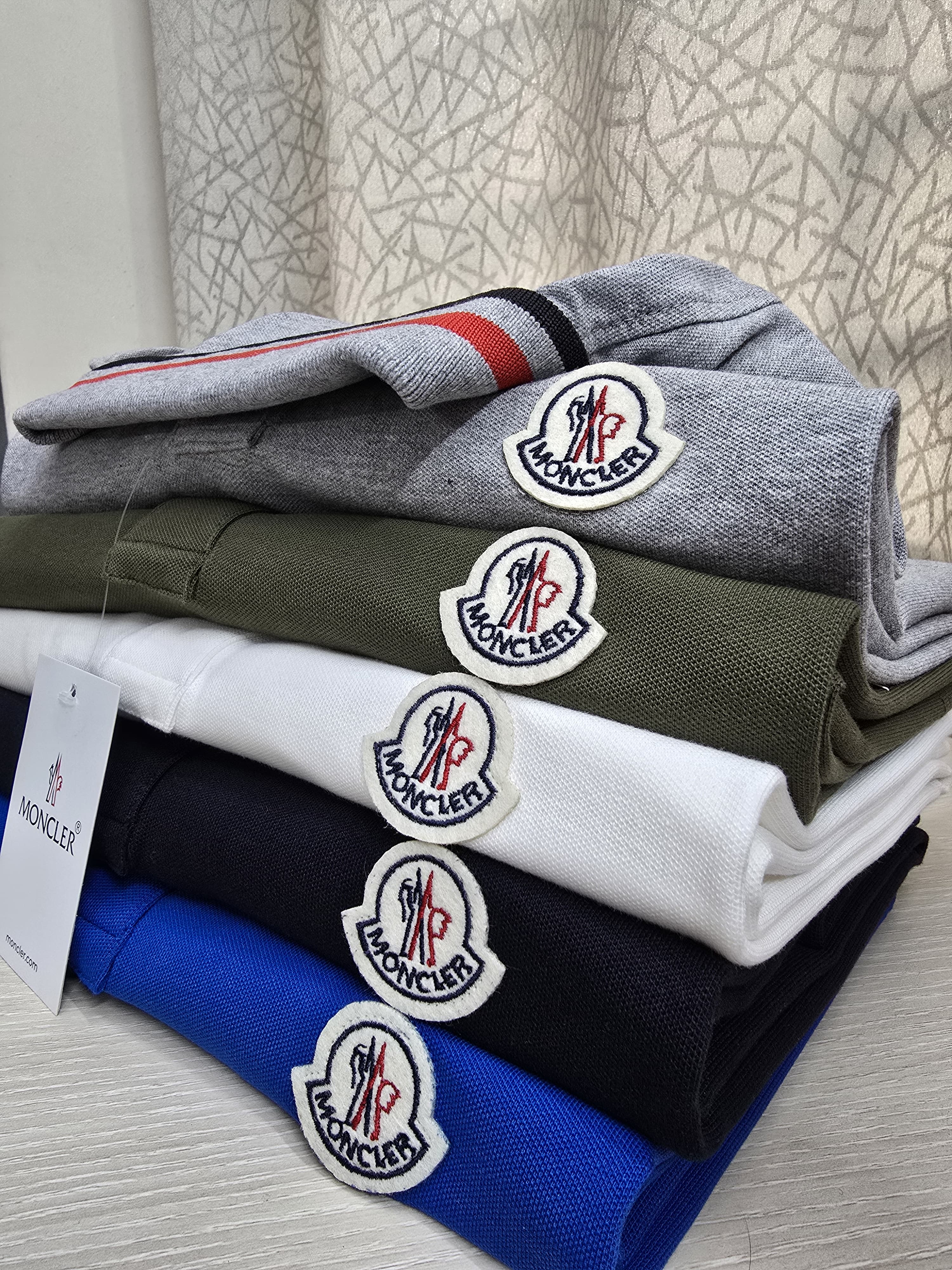 Moncler Premium Cotton Tripping Polo (Custom Order )