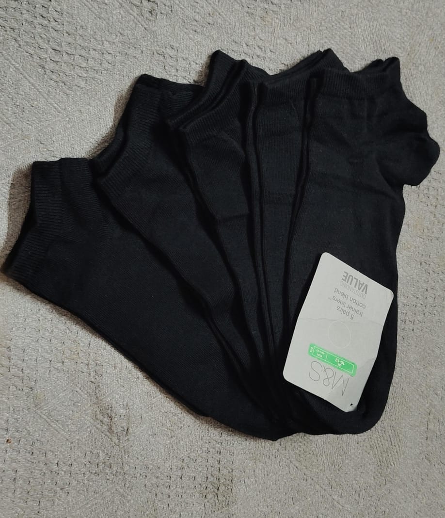 M&S Cotton Blend Trainer Liner Socks original