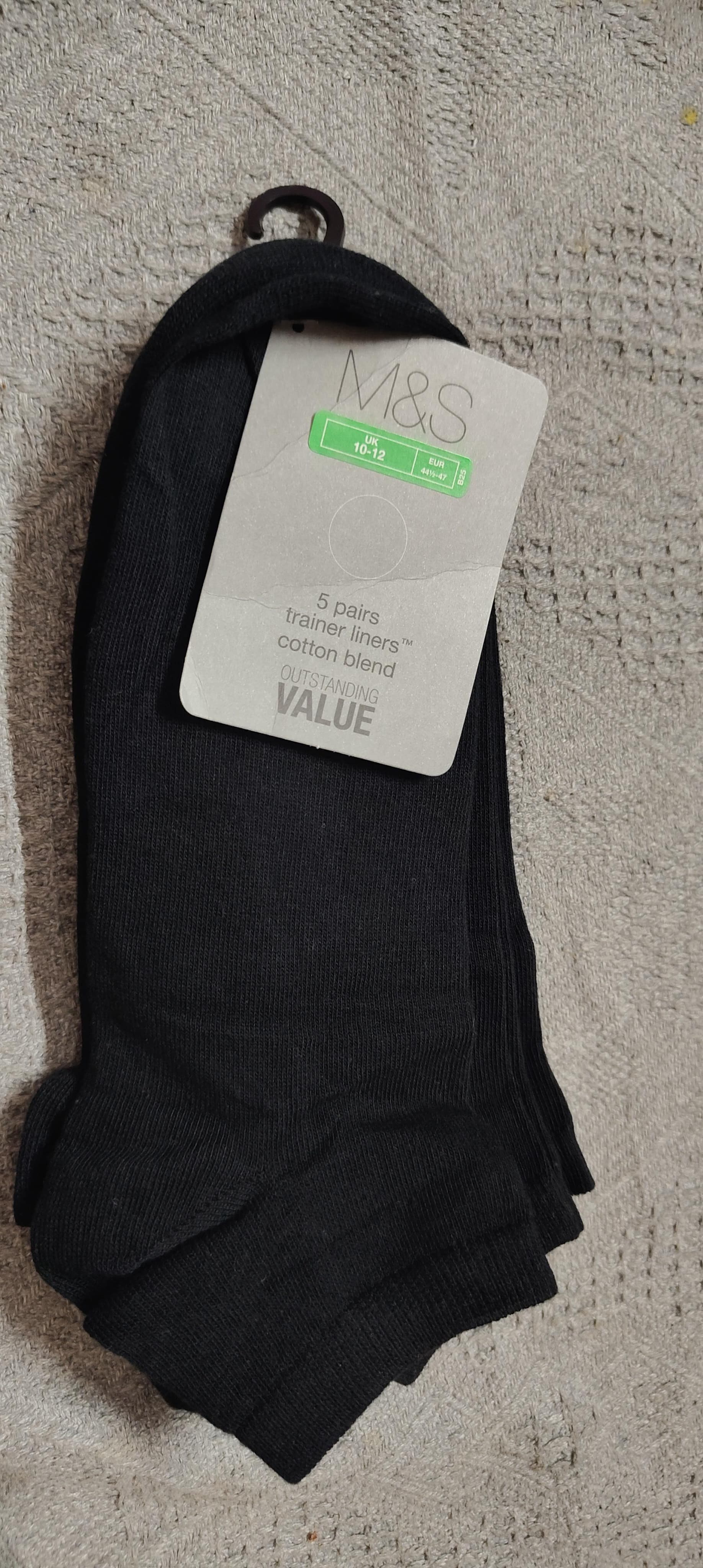 M&S Cotton Blend Trainer Liner Socks original