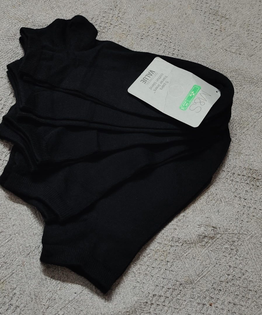 M&S Cotton Blend Trainer Liner Socks original