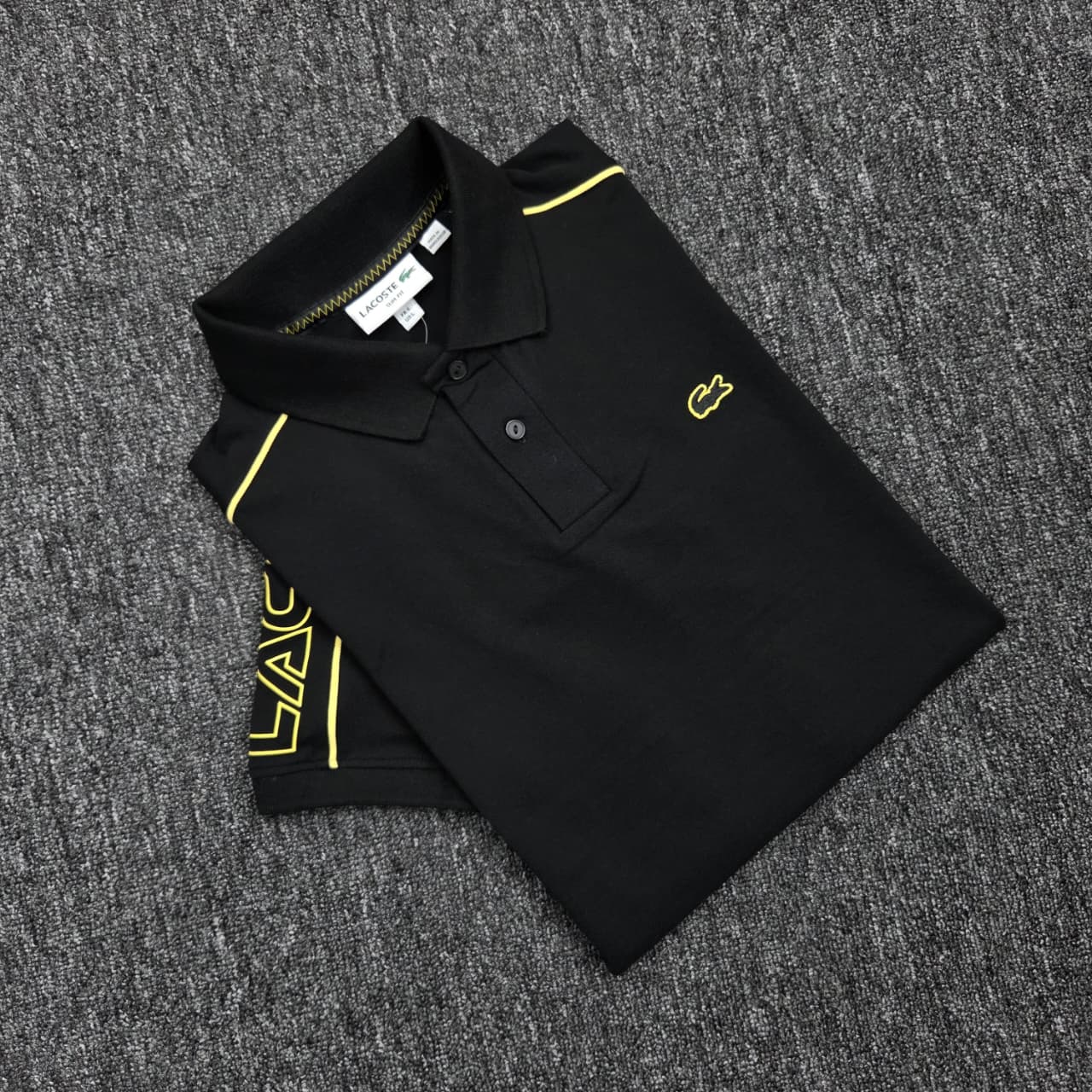 Lacoste Contrast Polo Shirt with Embroidered Logo (Customs Order)