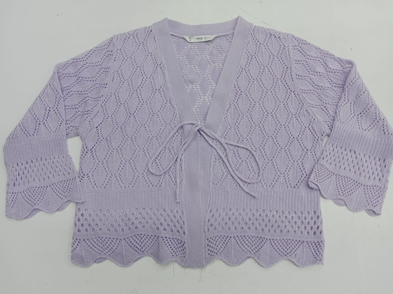 Ladies Knitted Tie-Front Cardigan