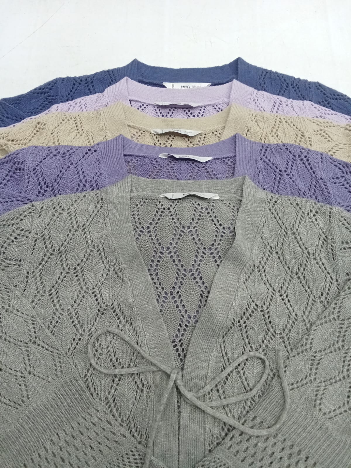 Ladies Knitted Tie-Front Cardigan