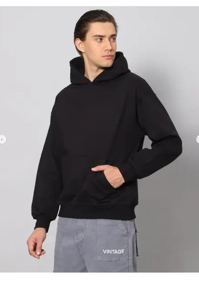 Men's Solid Premium Hoodie Solid Color