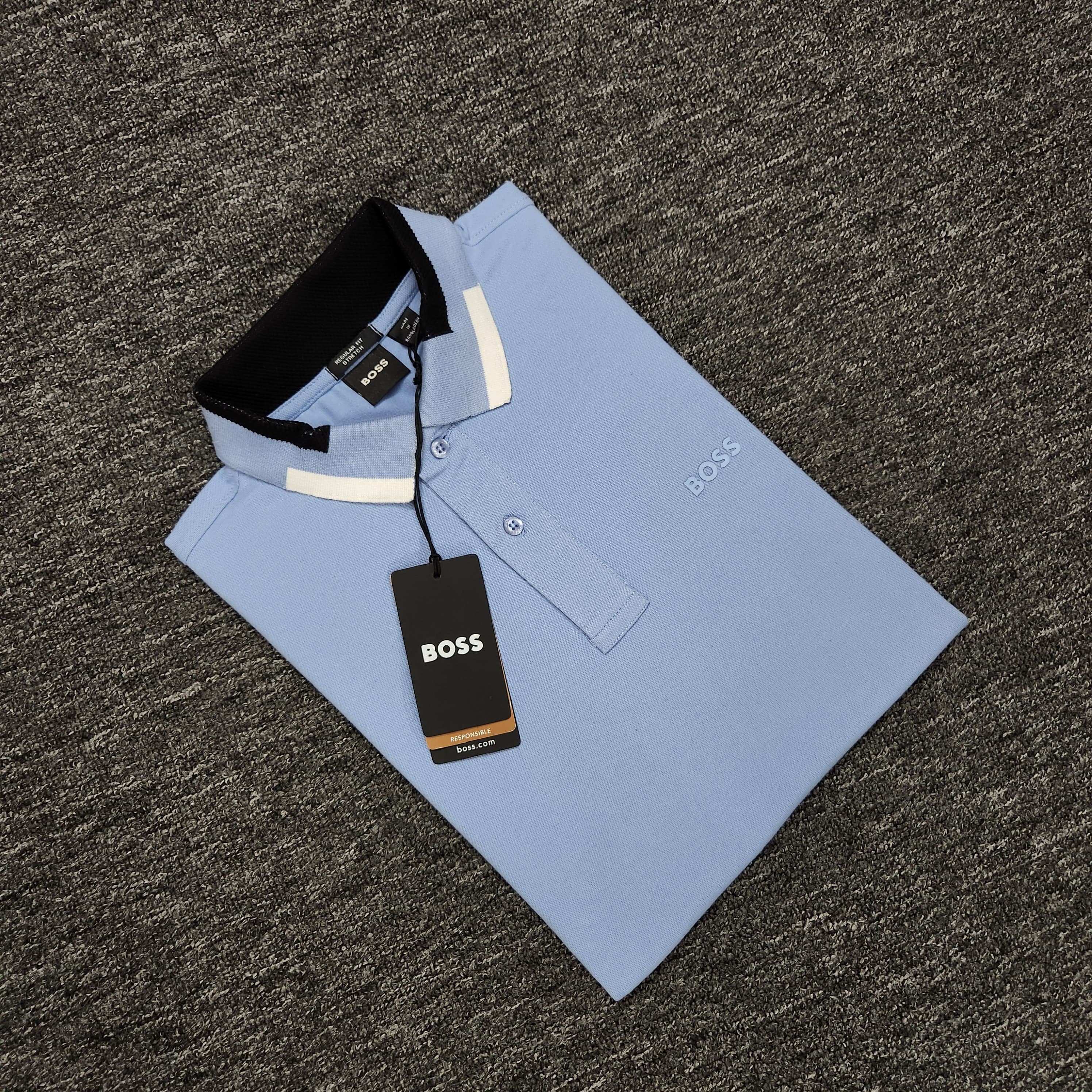 Hugo Boss Men's Premium Jacquard Polo (Customs Order)