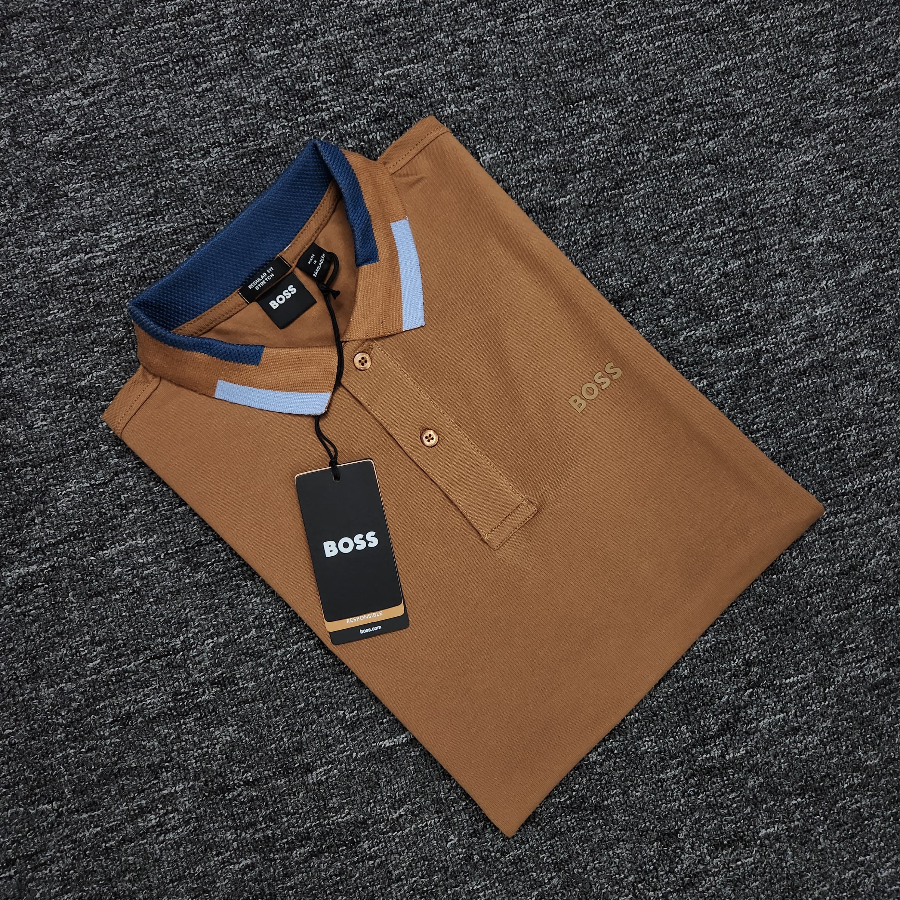 Hugo Boss Men's Premium Jacquard Polo (Customs Order)