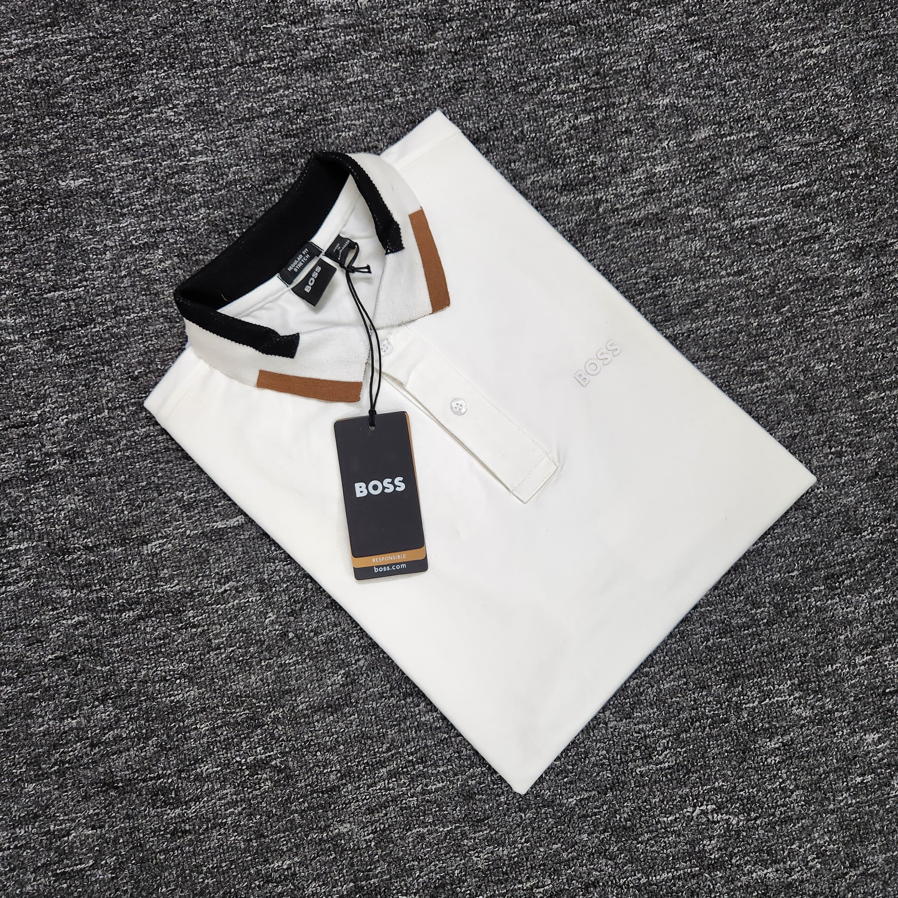 Hugo Boss Men's Premium Jacquard Polo (Customs Order)