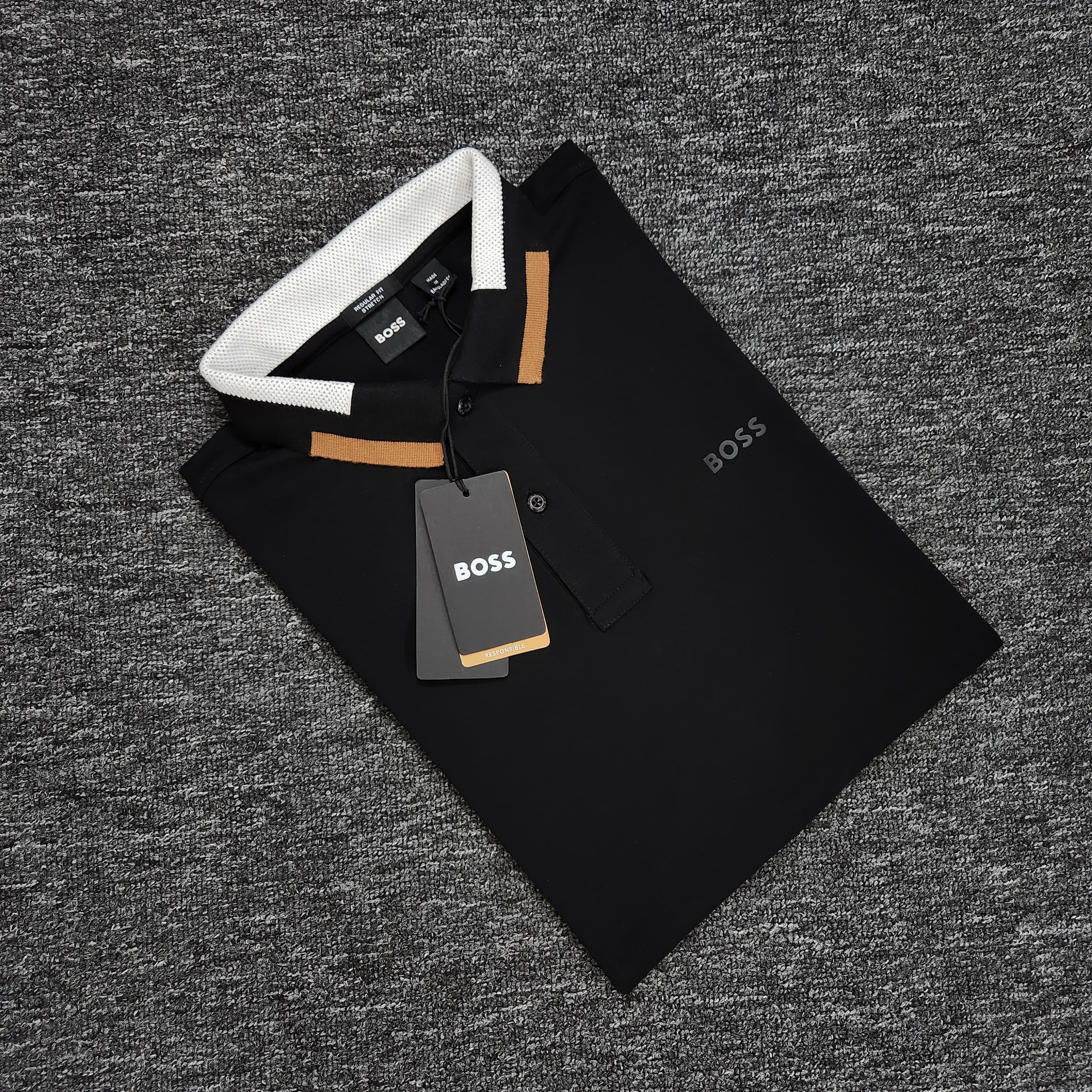 Hugo Boss Men's Premium Jacquard Polo (Customs Order)