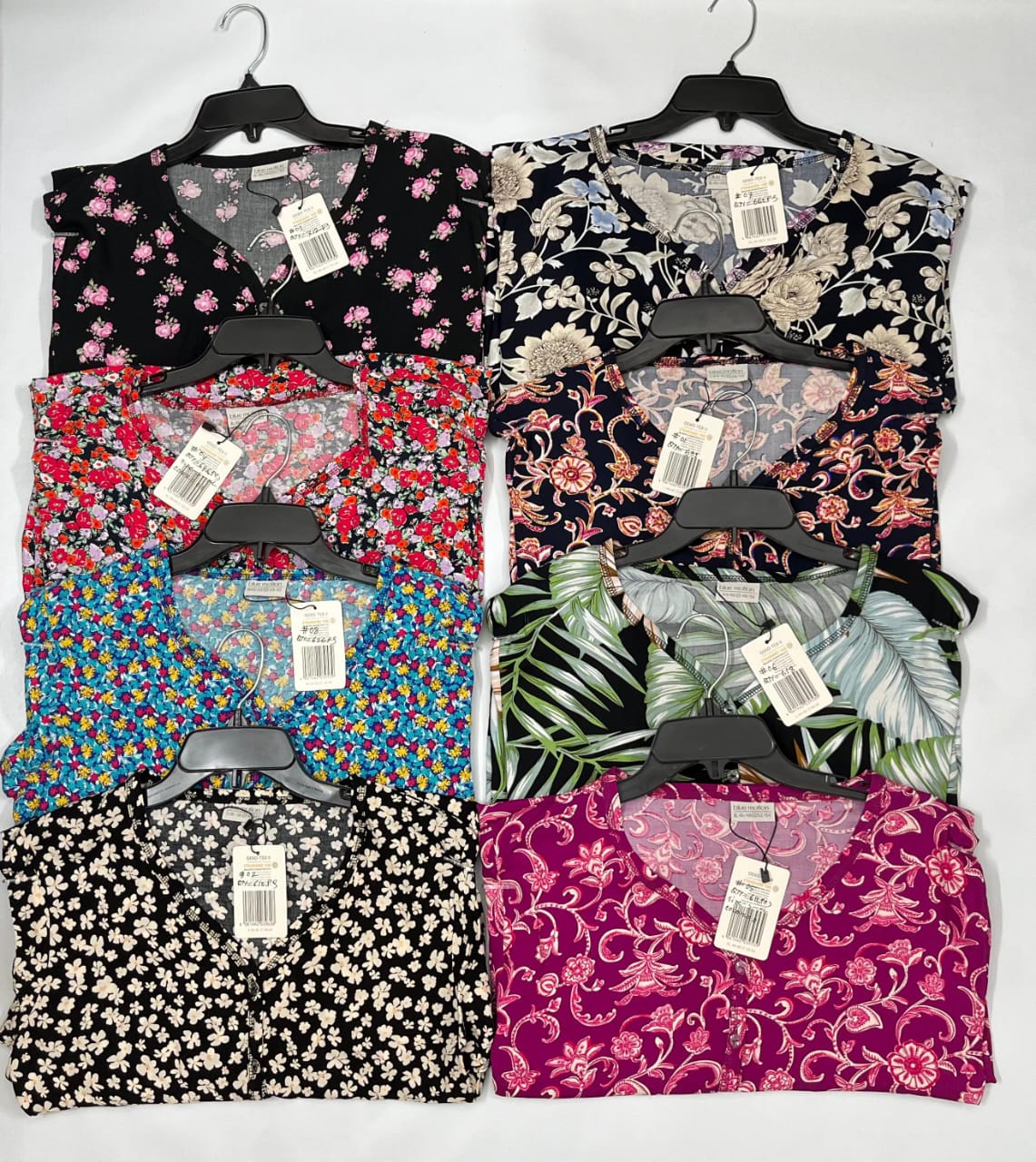 Women's Floral V-Neck Nightgown | Soft Short Sleeve Midi Sleep Dress