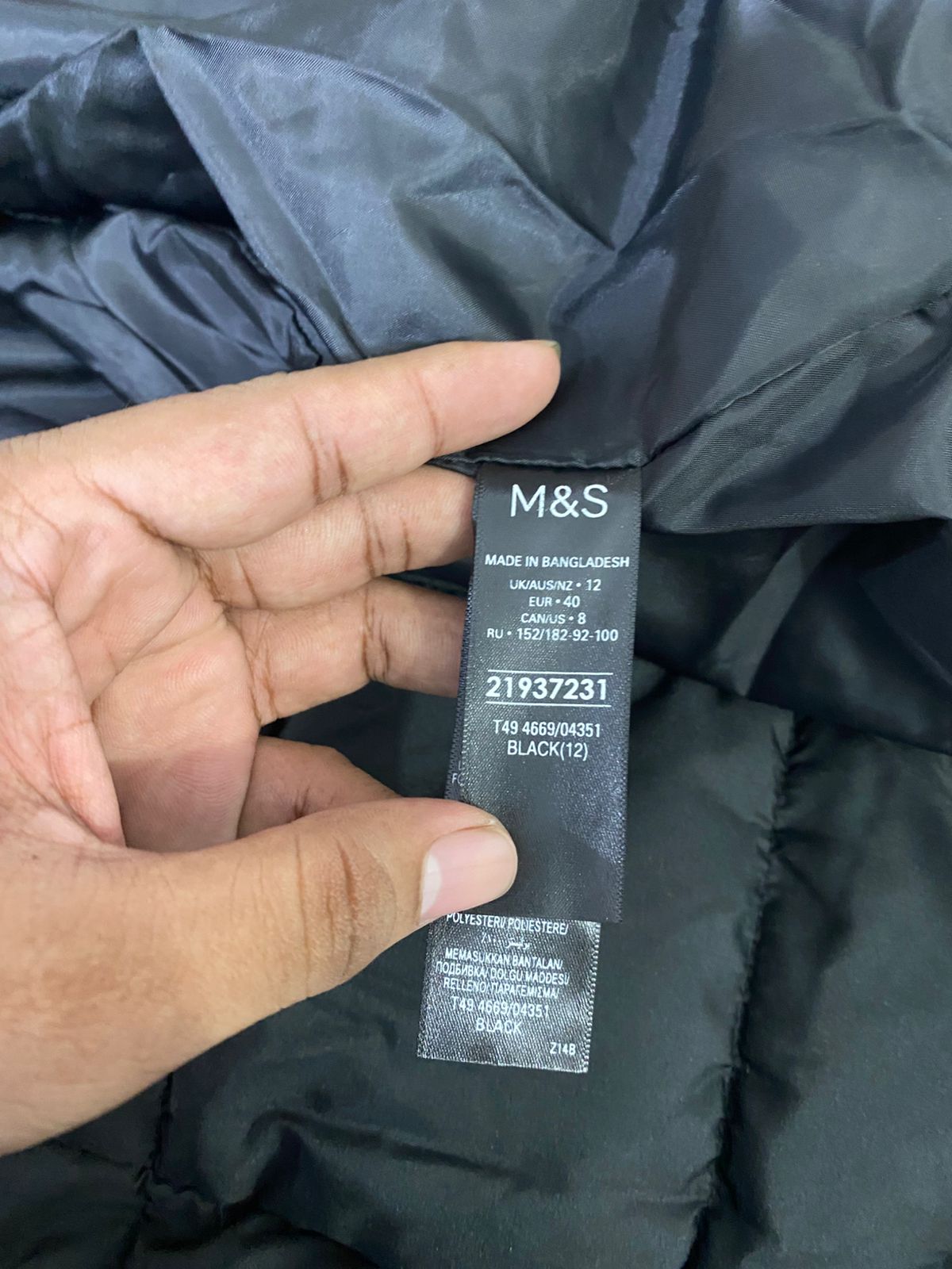 M&S Collection Recycled Thermowarmth™ Hooded Puffer Jacket