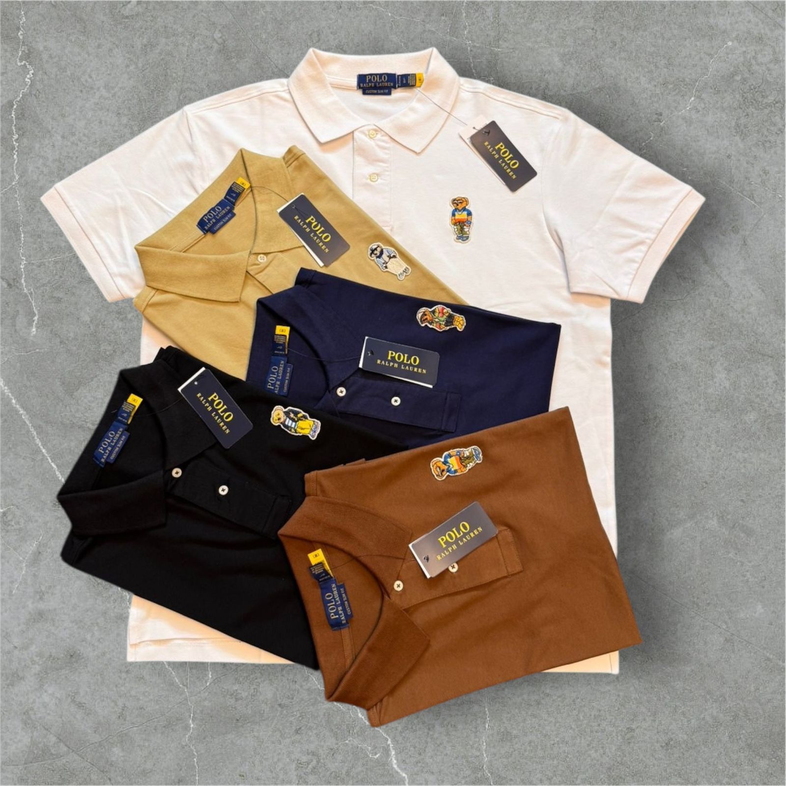 Ralph Lauren Polo Bear Embroidered Polo Shirt – Cotton Blend