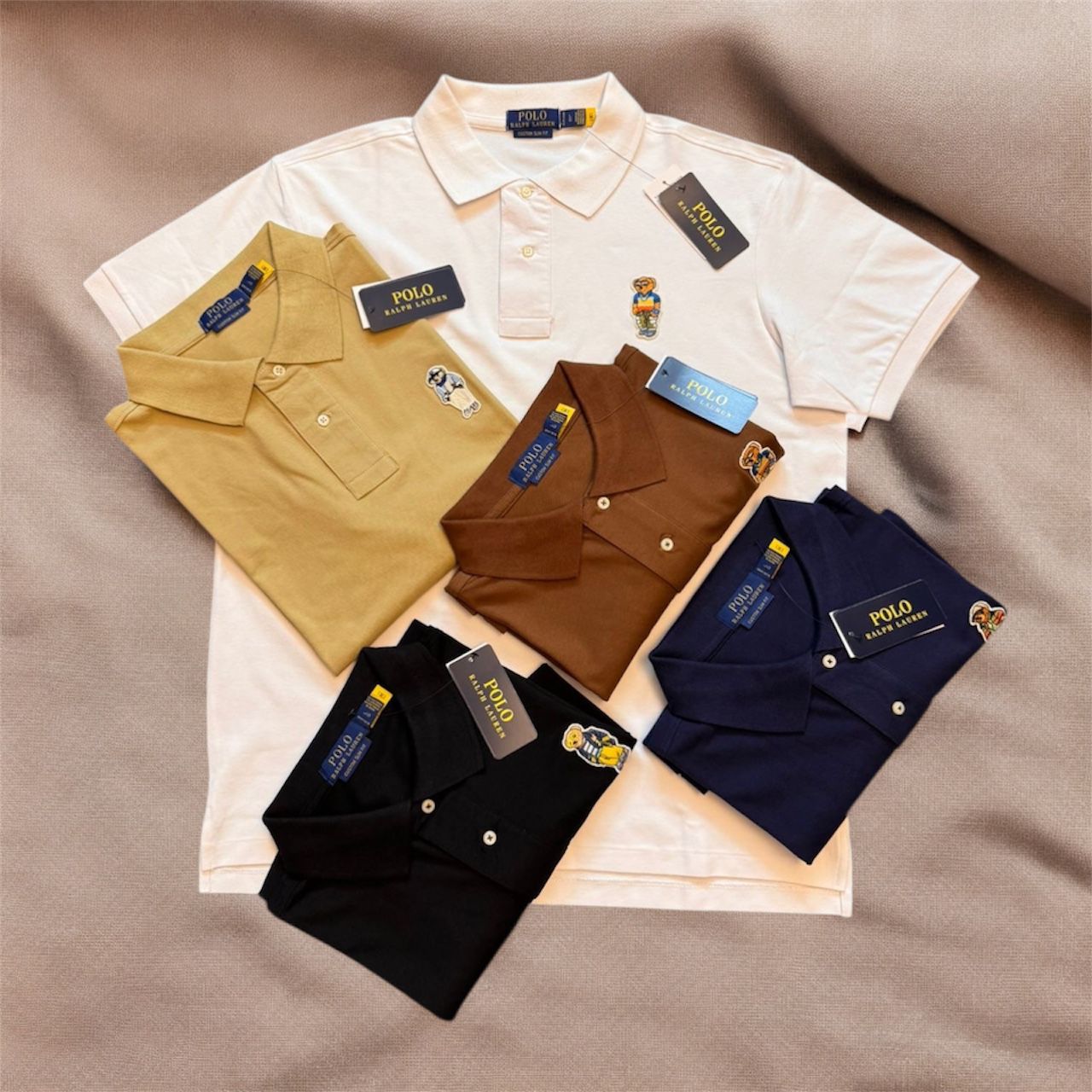 Ralph Lauren Polo Bear Embroidered Polo Shirt – Cotton Blend