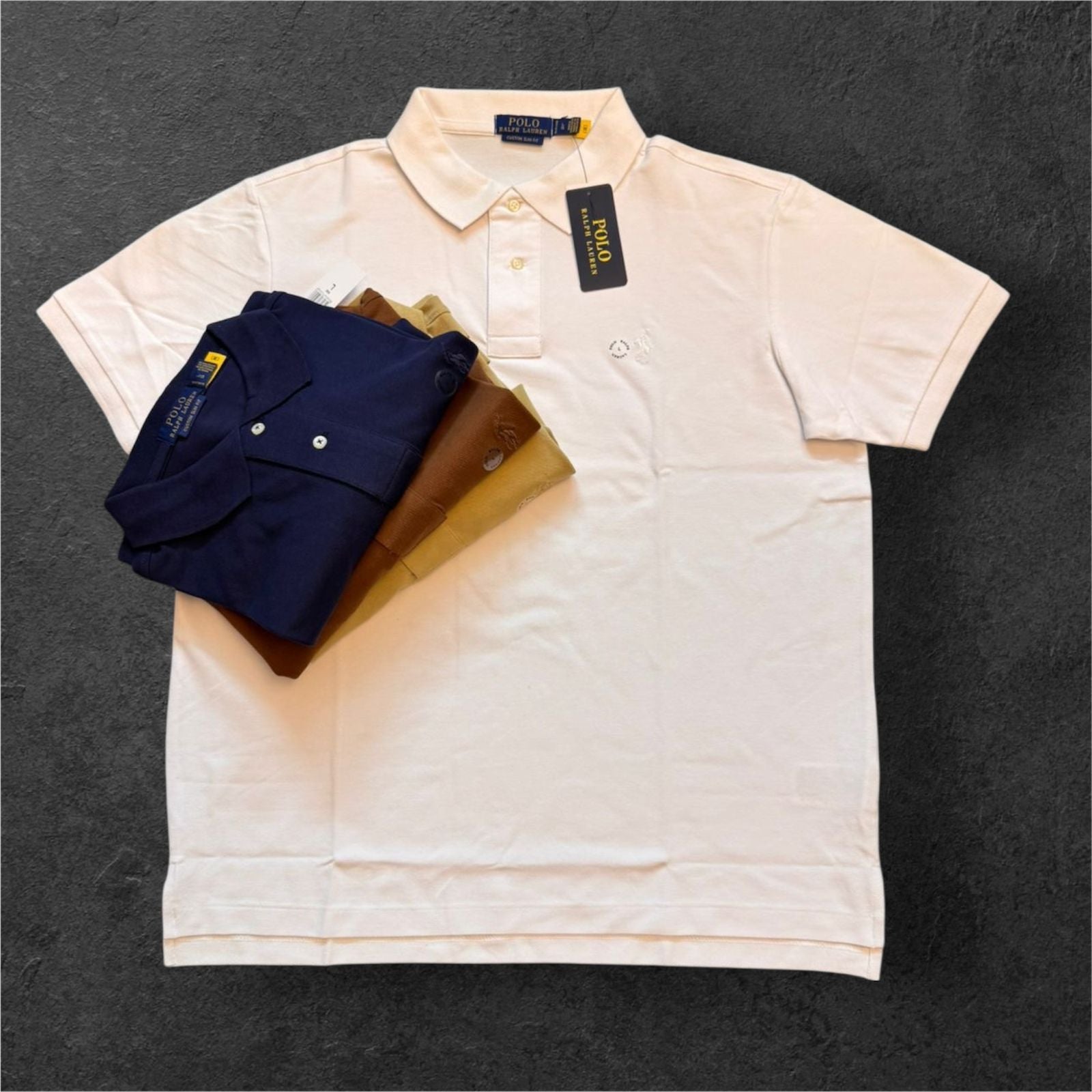 Ralph Lauren Basic Polo Shirt with Chest Logo – Cotton Blend