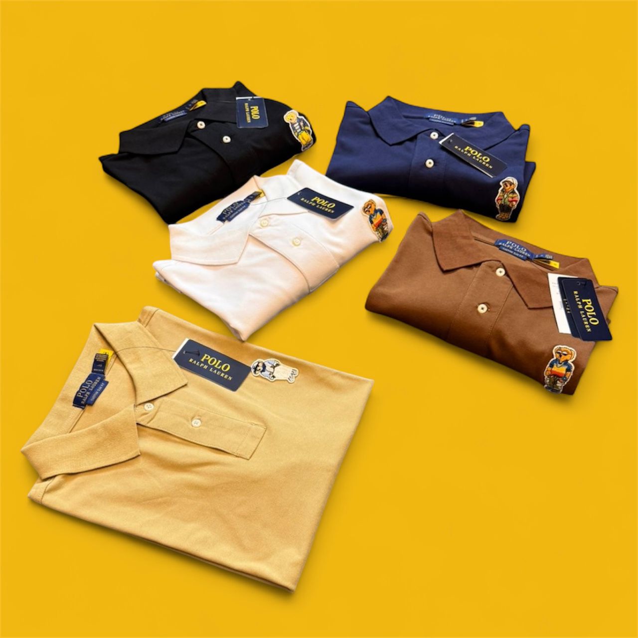 Ralph Lauren Polo Bear Embroidered Polo Shirt – Cotton Blend