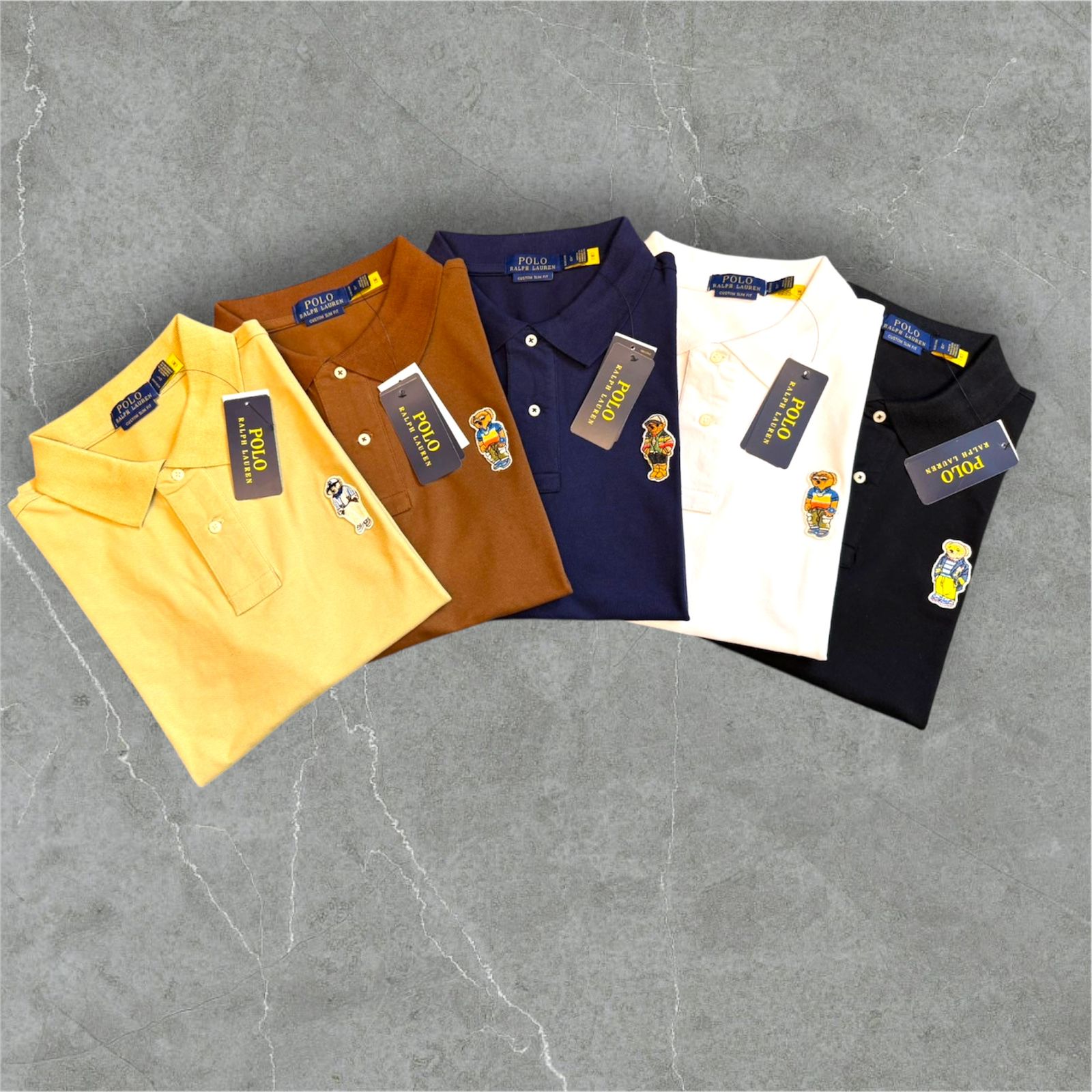 Ralph Lauren Polo Bear Embroidered Polo Shirt – Cotton Blend