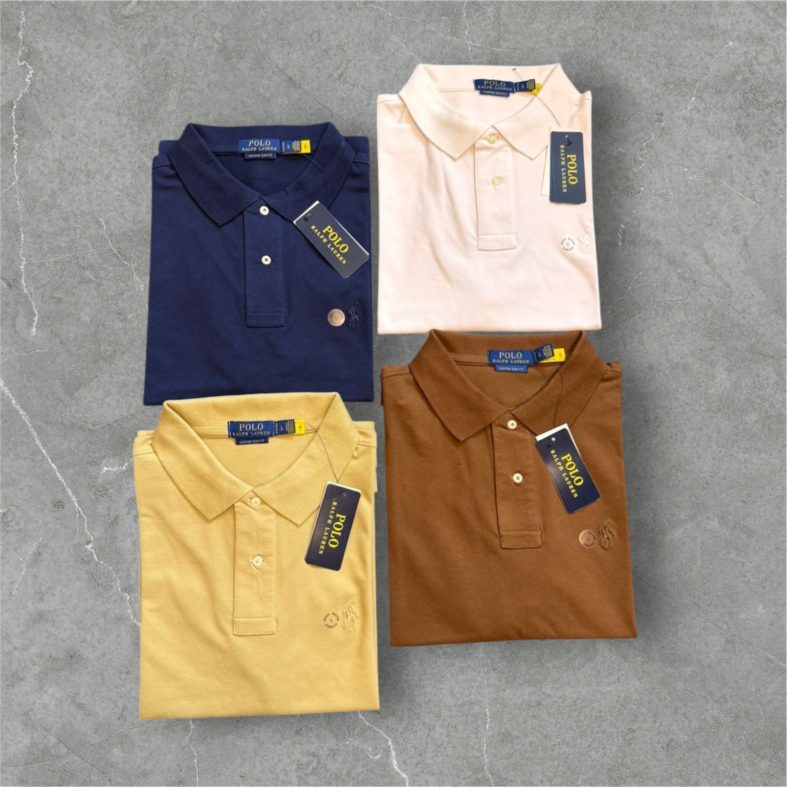 Ralph Lauren Basic Polo Shirt with Chest Logo – Cotton Blend