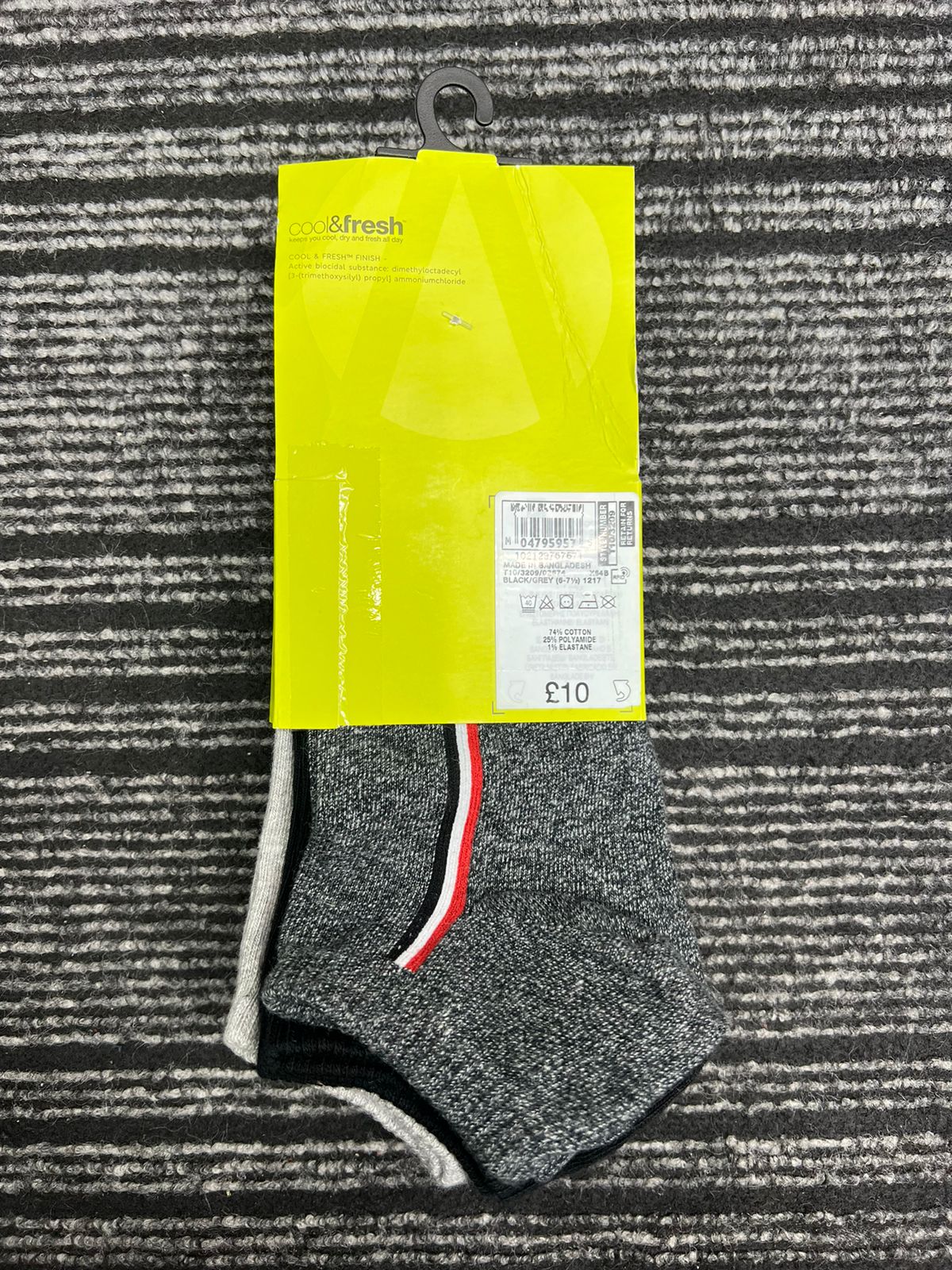 M&S Cotton Blend Trainer Liner Socks original