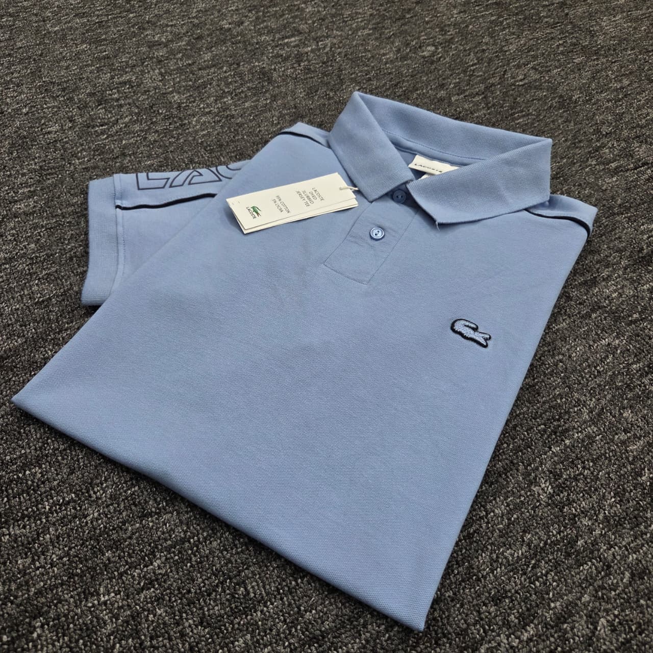 Lacoste White Polo Shirt – Premium Cotton Blend for Men