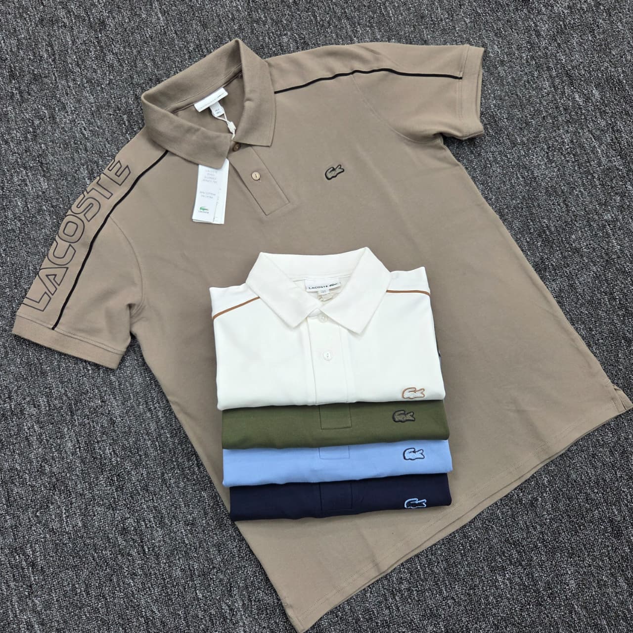 Lacoste White Polo Shirt – Premium Cotton Blend for Men