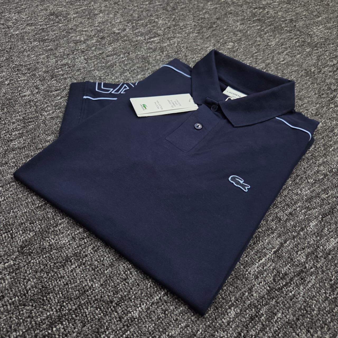 Lacoste White Polo Shirt – Premium Cotton Blend for Men