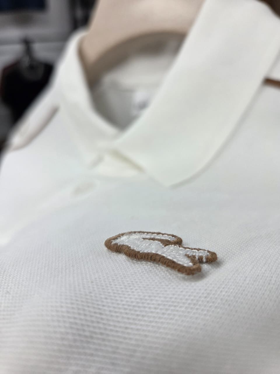 Lacoste White Polo Shirt – Premium Cotton Blend for Men