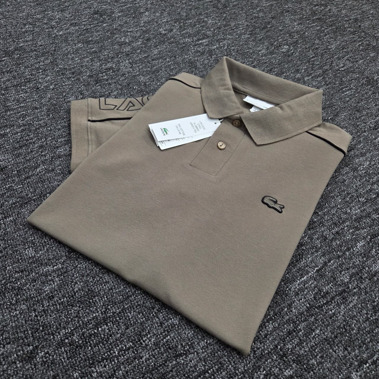 Lacoste White Polo Shirt – Premium Cotton Blend for Men