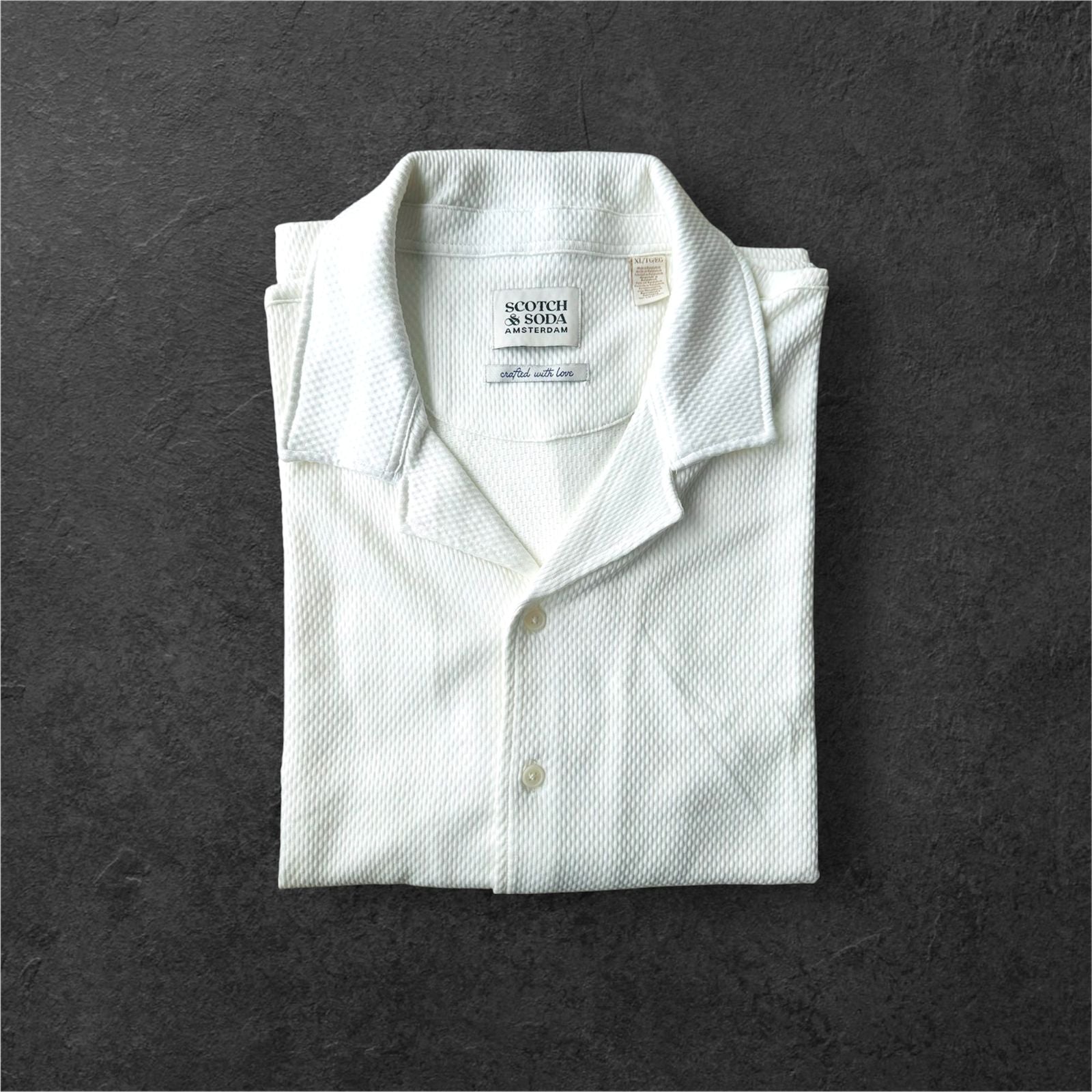 Scotch & Soda camp collar Textured Men’s Shirt