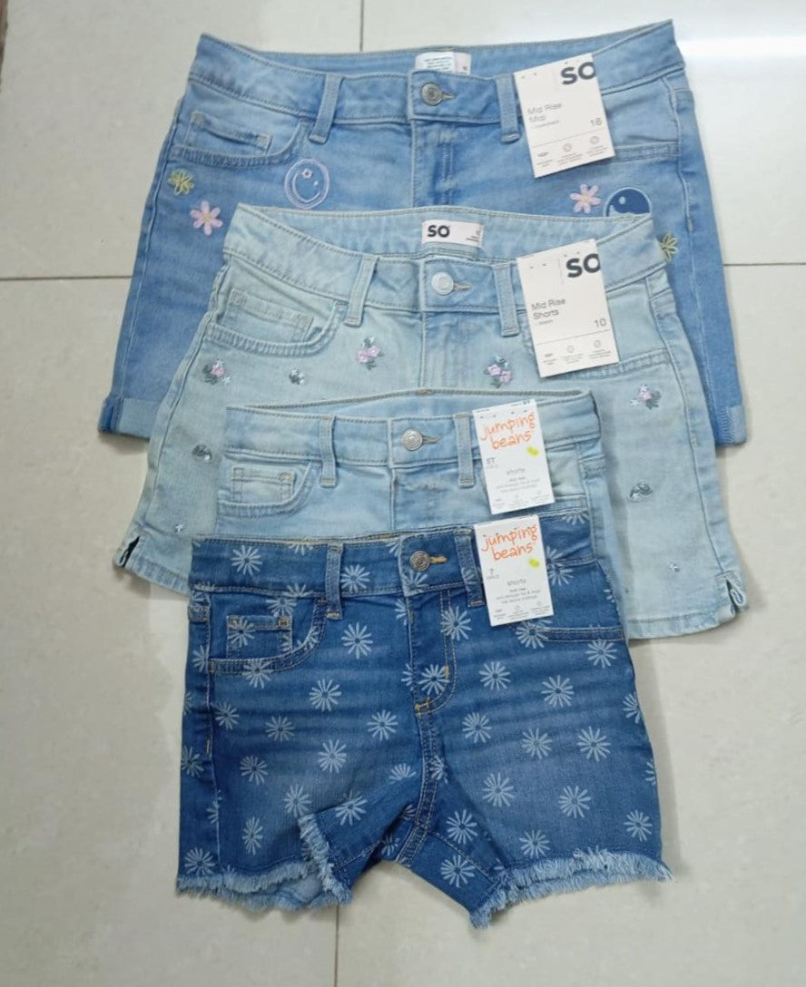 Girls Jeans Fancy short pants