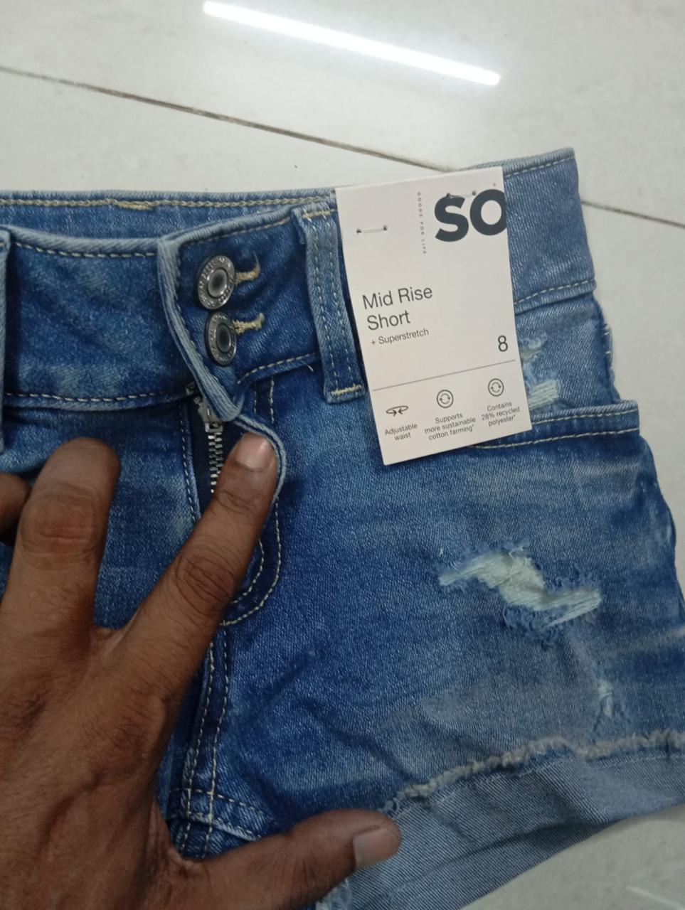 Girls Jeans Fancy short pants