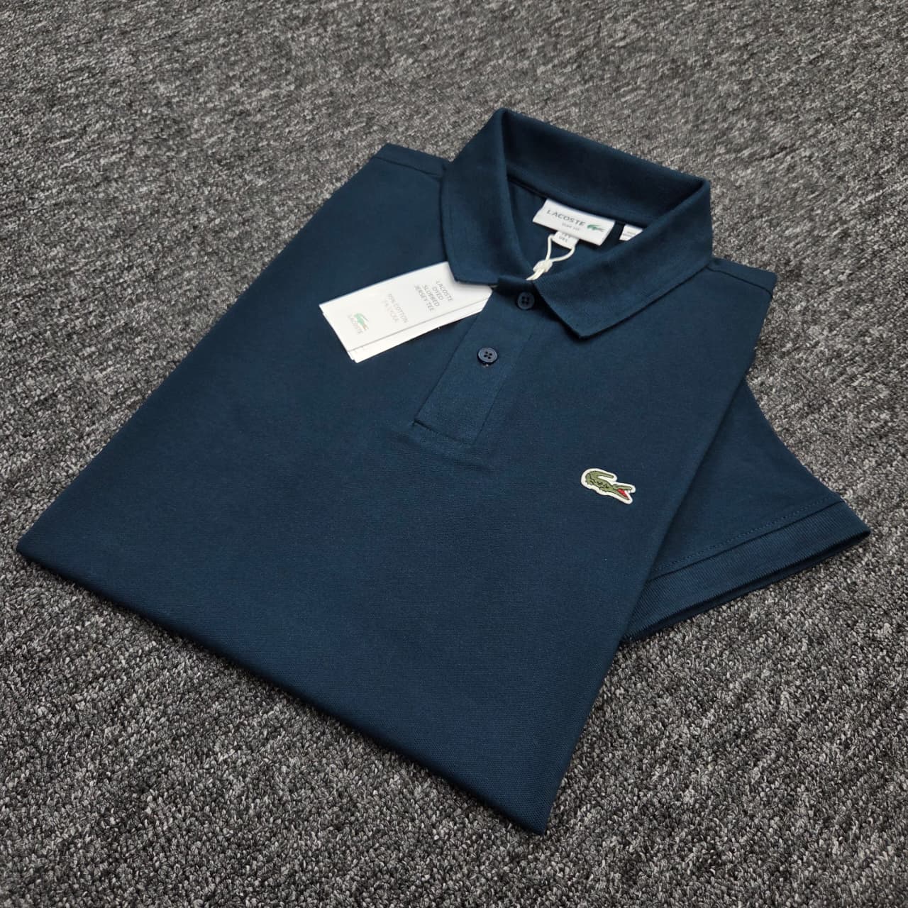 Lacoste Basic 3D Patch Logo T-Shirt | 100% Cotton