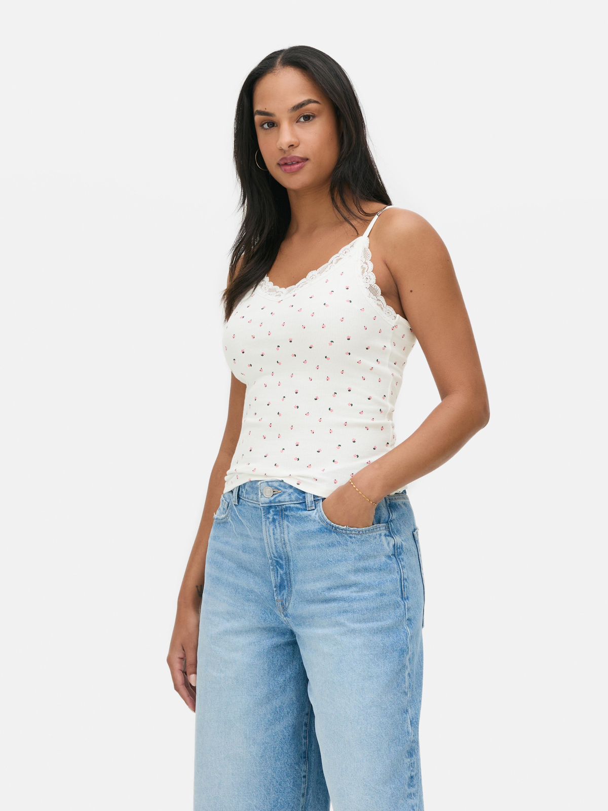 Ladies original Ribbed Lace tops