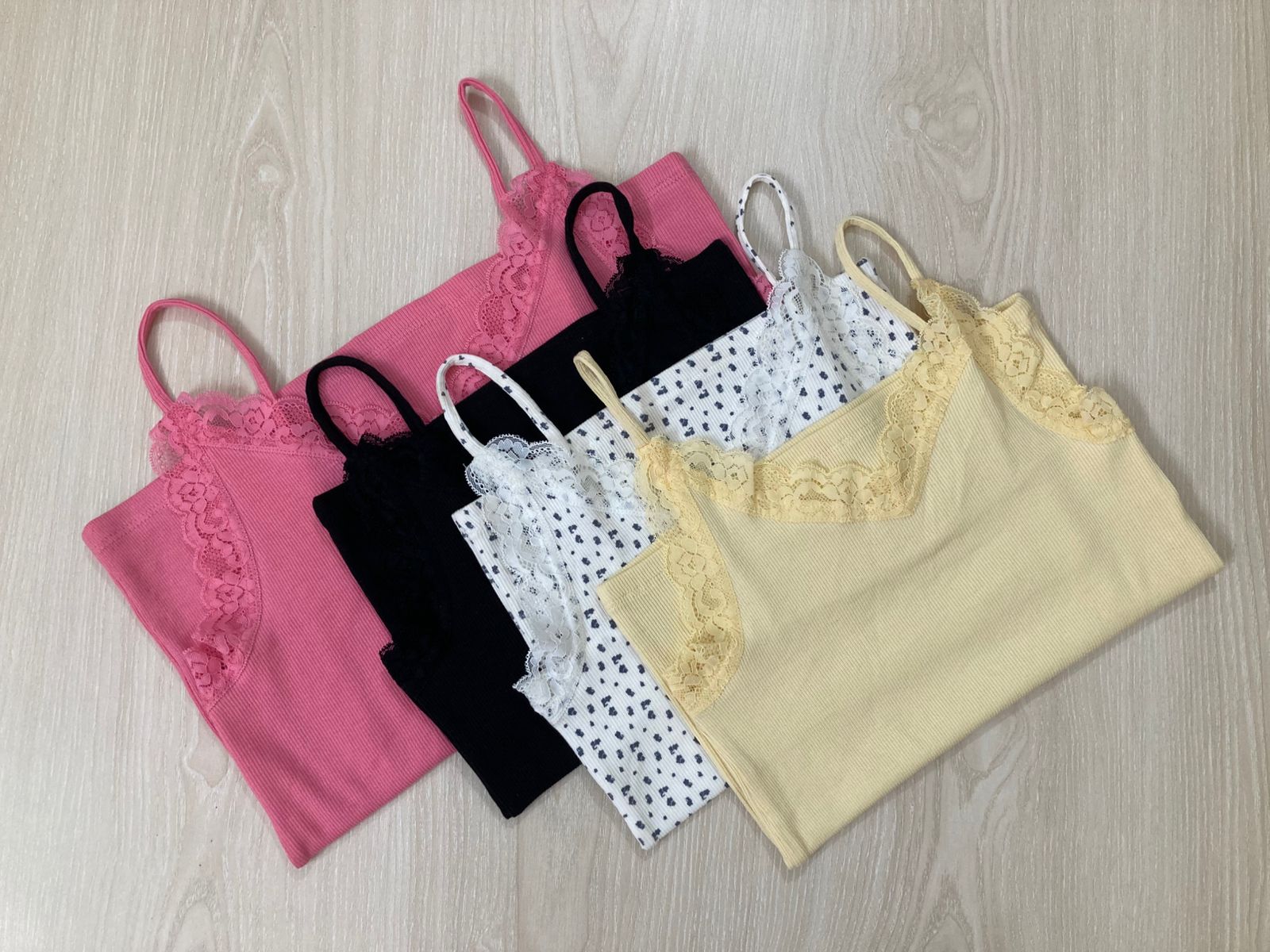 Ladies original Ribbed Lace tops