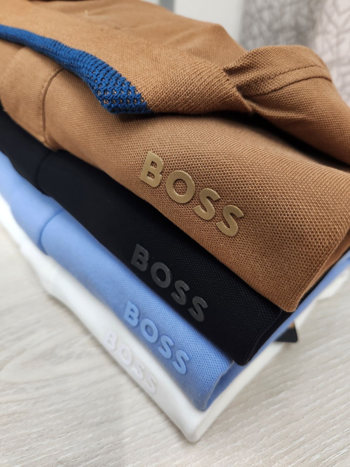 Hugo Boss Men's Premium Jacquard Polo (Customs Order)