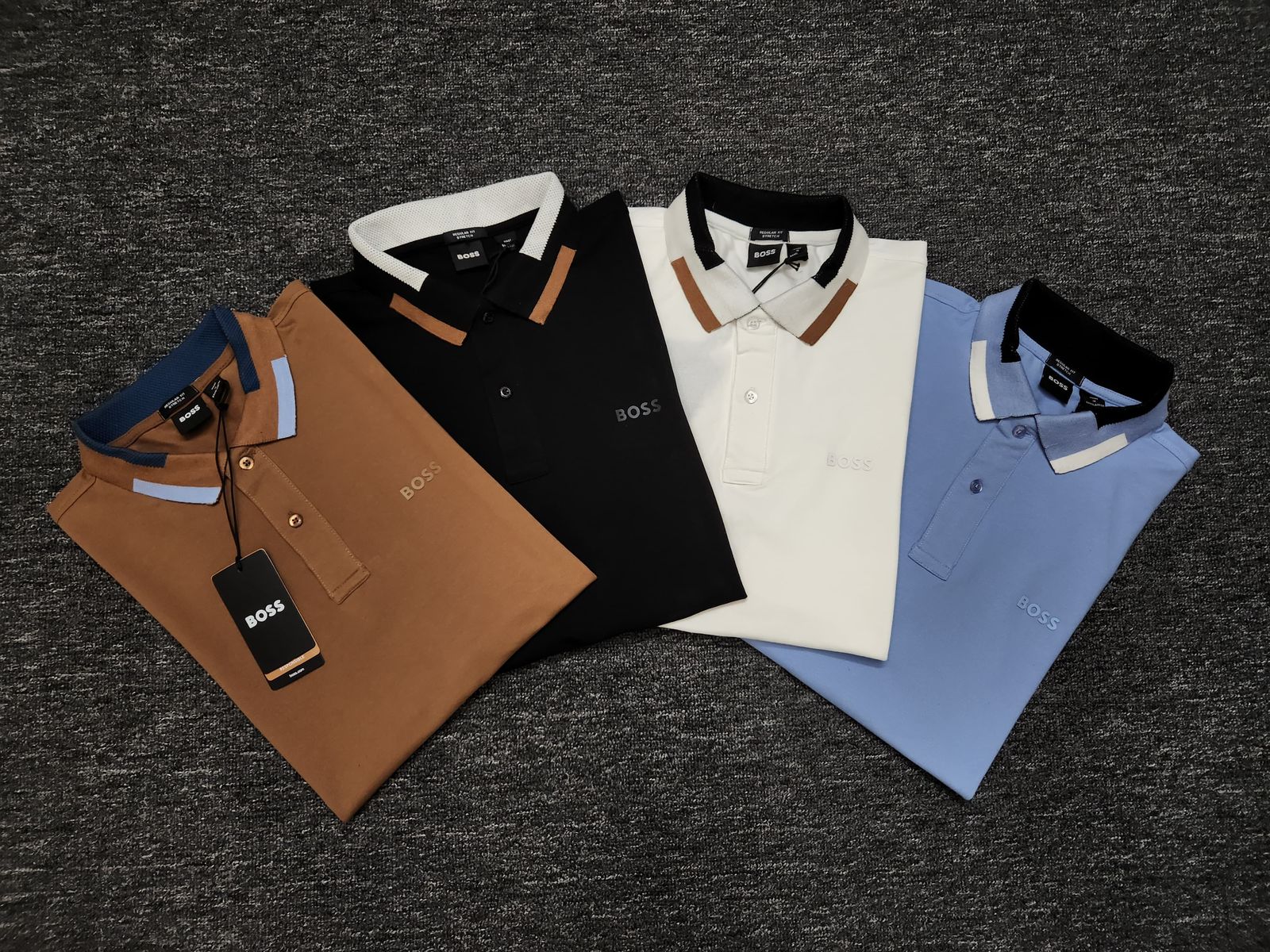 Hugo Boss Men's Premium Jacquard Polo (Customs Order)