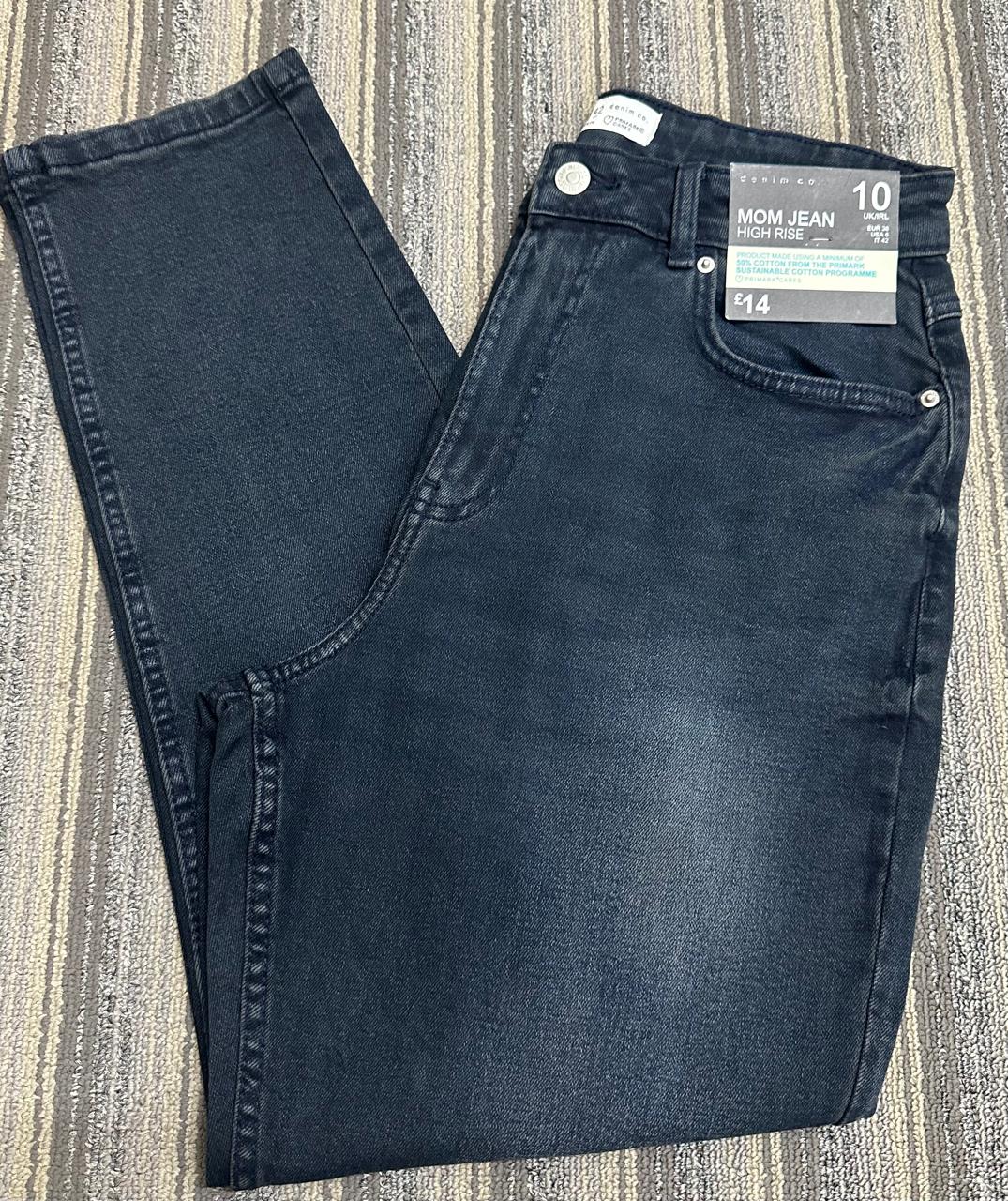 Ladies High Rise Fit Mom Jeans