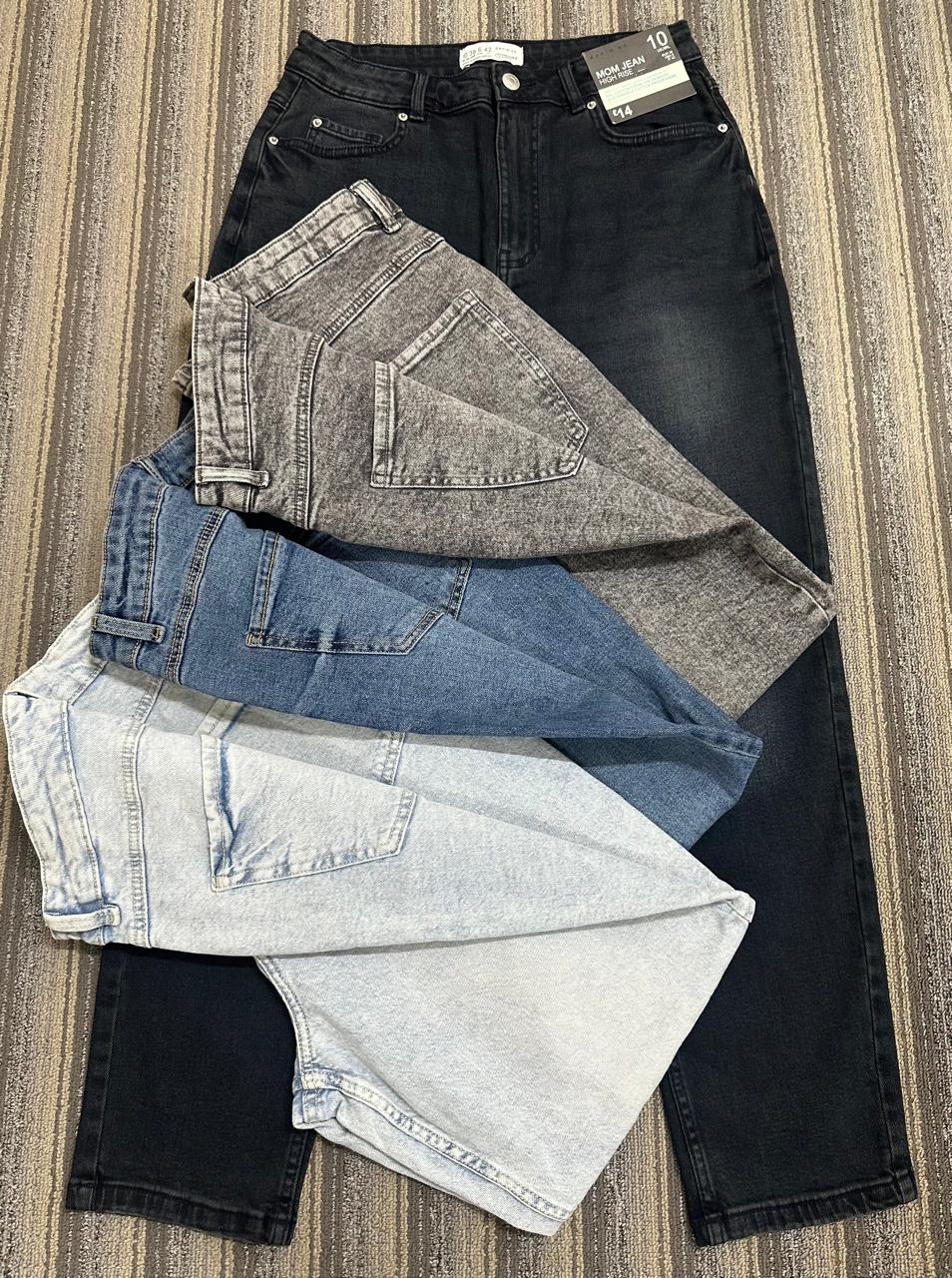 Ladies High Rise Fit Mom Jeans