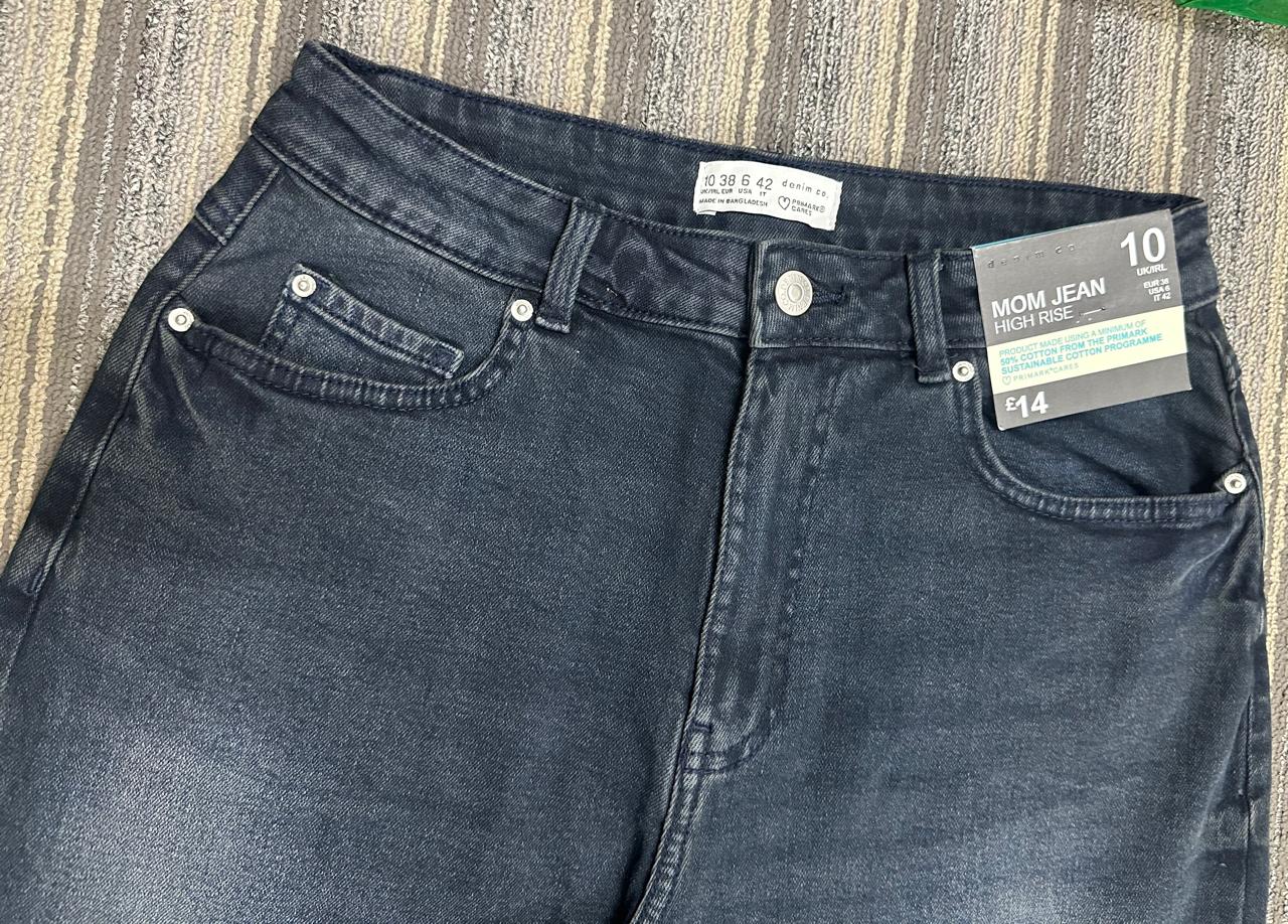 Ladies High Rise Fit Mom Jeans
