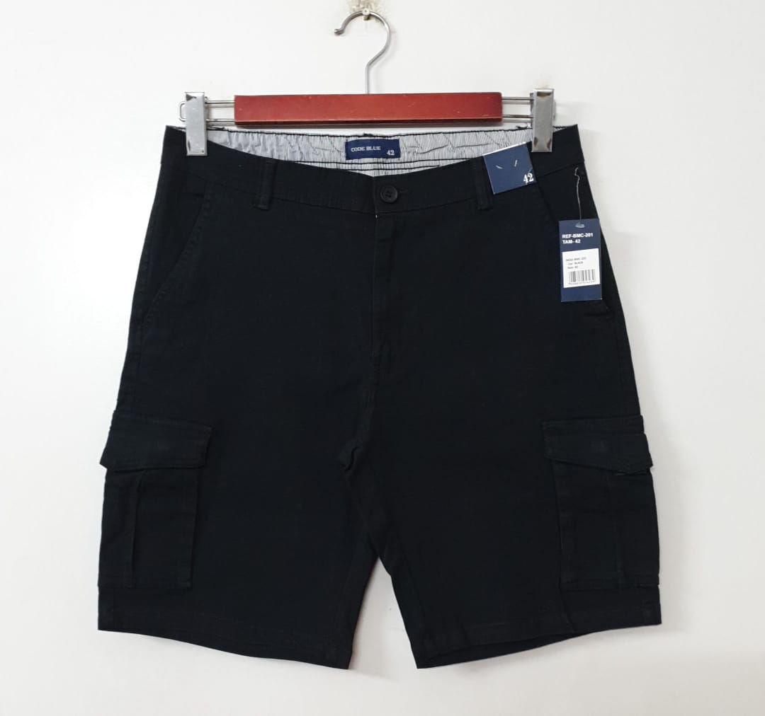 Men's twill stretch 6 pocket cargo short pant